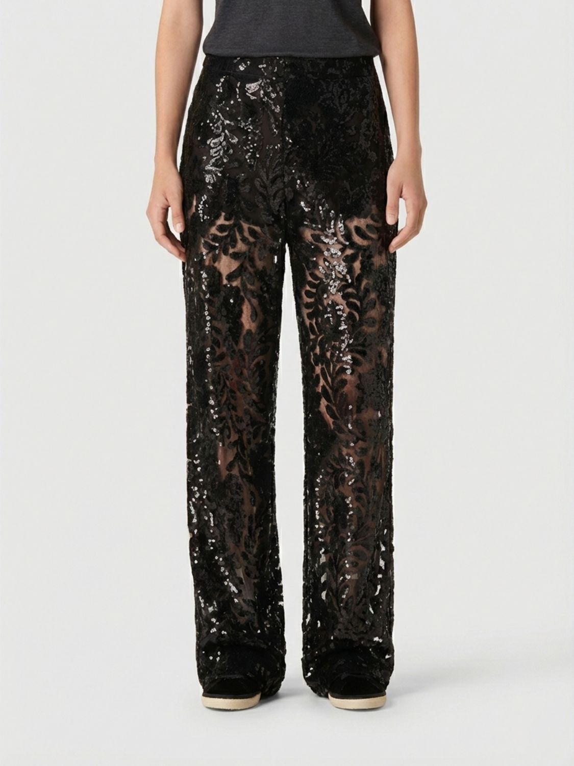 Golden Goose Γυναικών Μαύρο Pants Woman Color