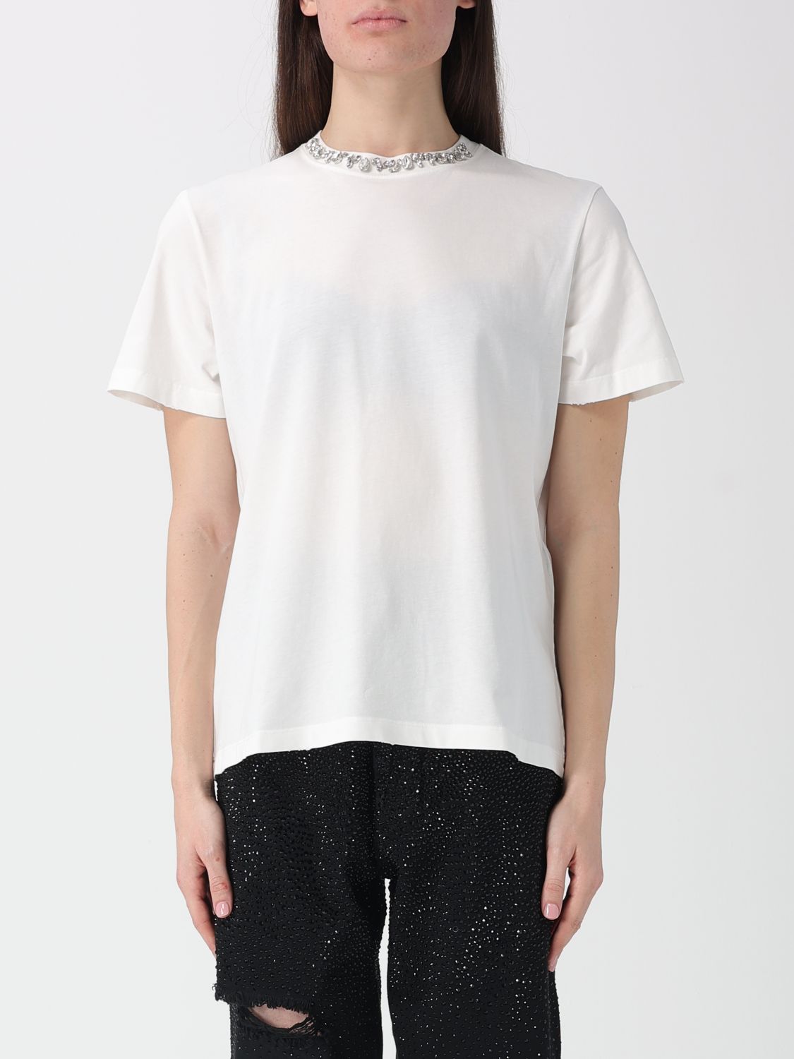 Golden Goose Γυναικών Άσπρο T-Shirt Woman Color