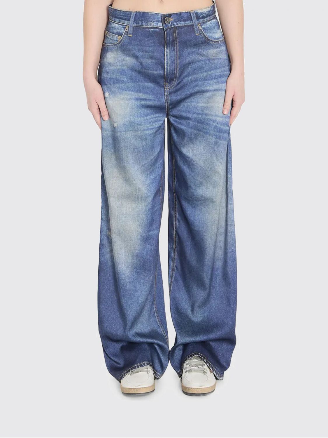Golden Goose Damen Blau Jeans Woman Color