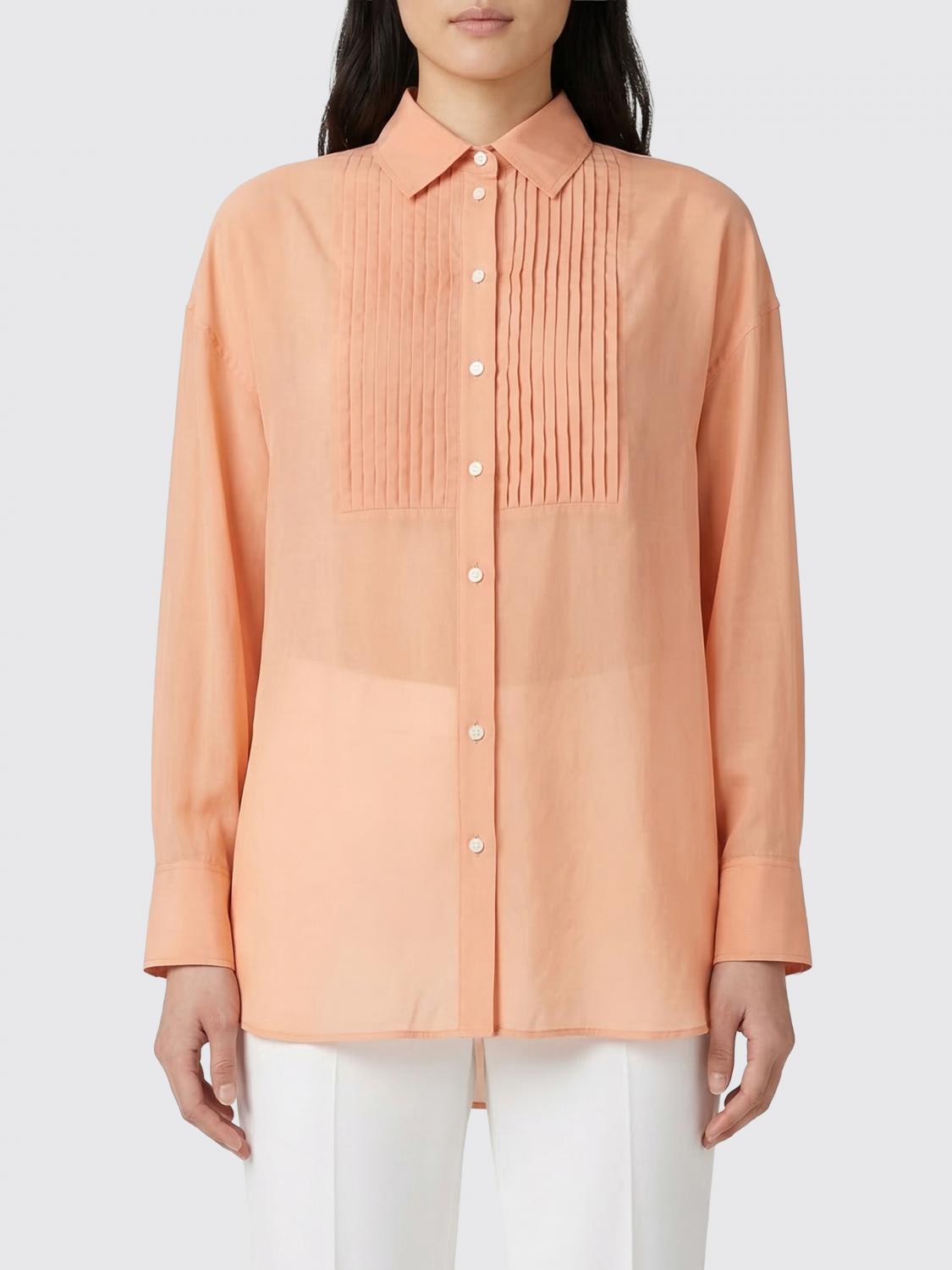 GOLDEN GOOSE Shirt Woman color Coral　GOLDEN GOOSE シャツ ウーマン カラー コーラル GOLDEN