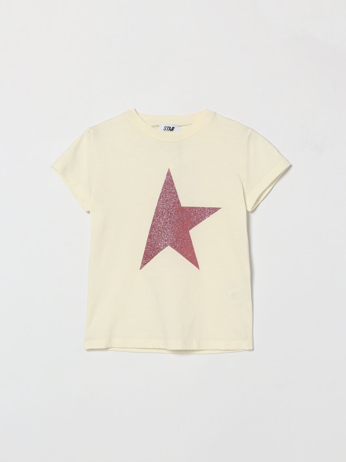 GOLDEN GOOSE T-shirt Star in cotton jersey with glitter print