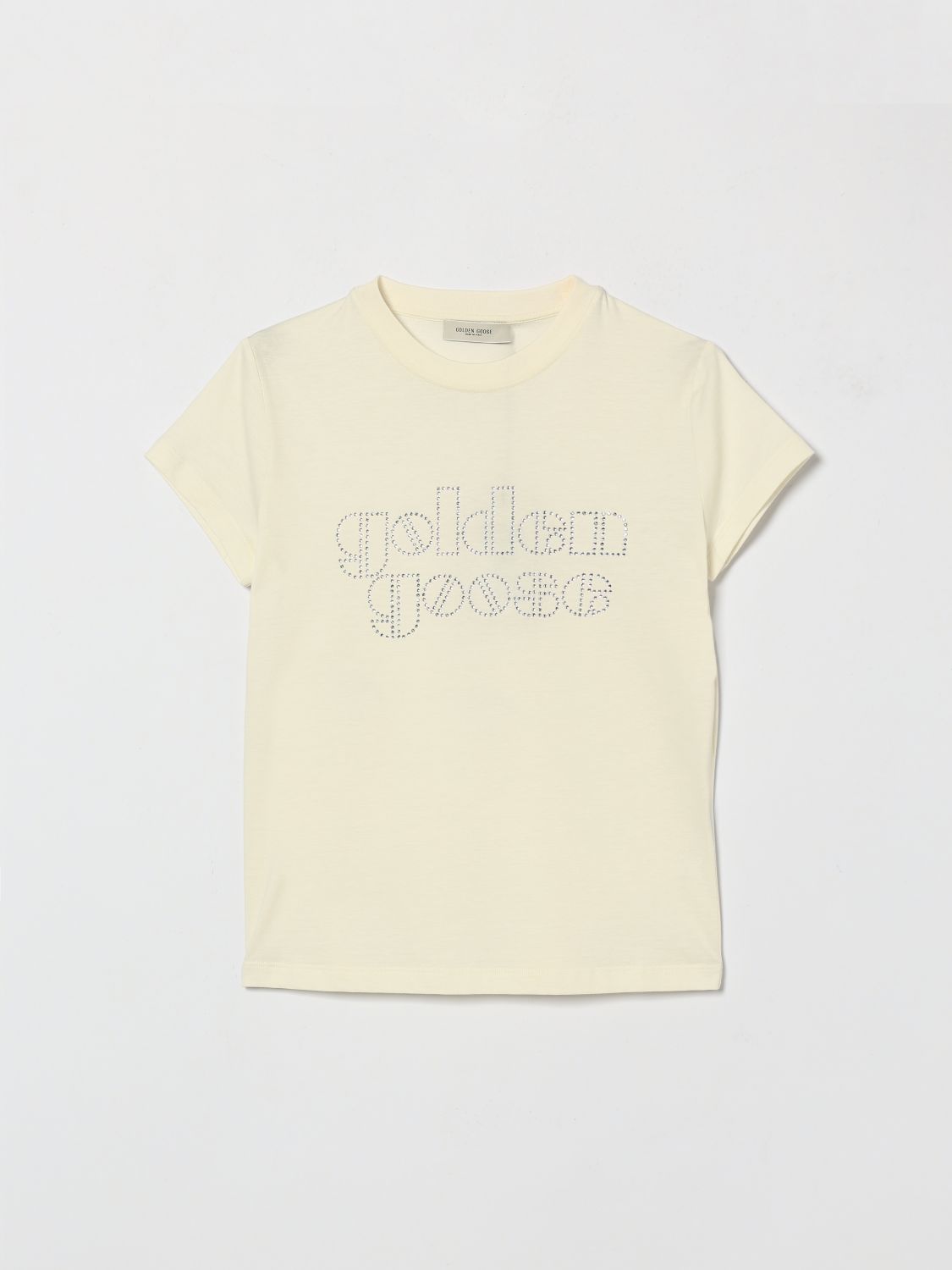 GOLDEN GOOSE T-shirt Journey in cotton jersey hot fix logo