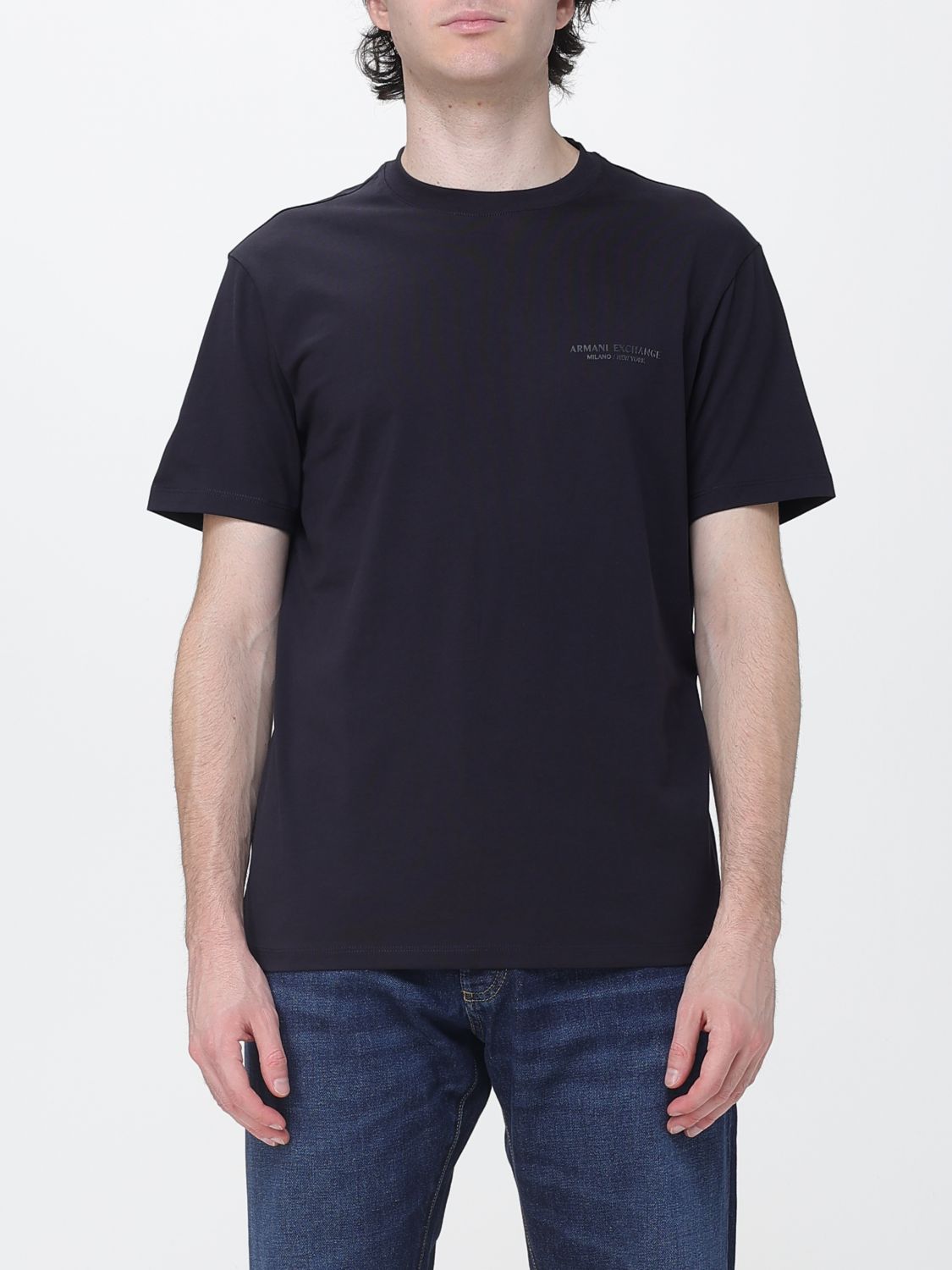 ARMANI EXCHANGE T-shirt in cotone a girocollo con logo