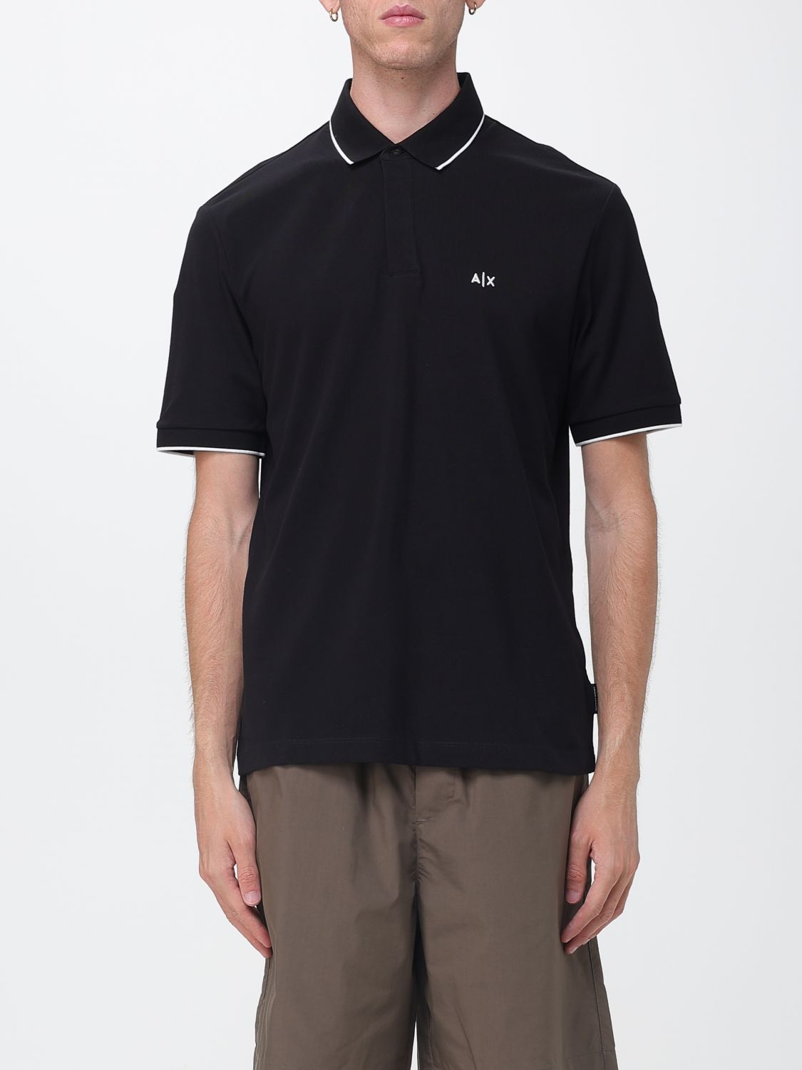 ARMANI EXCHANGE Polo in piquet di cotone