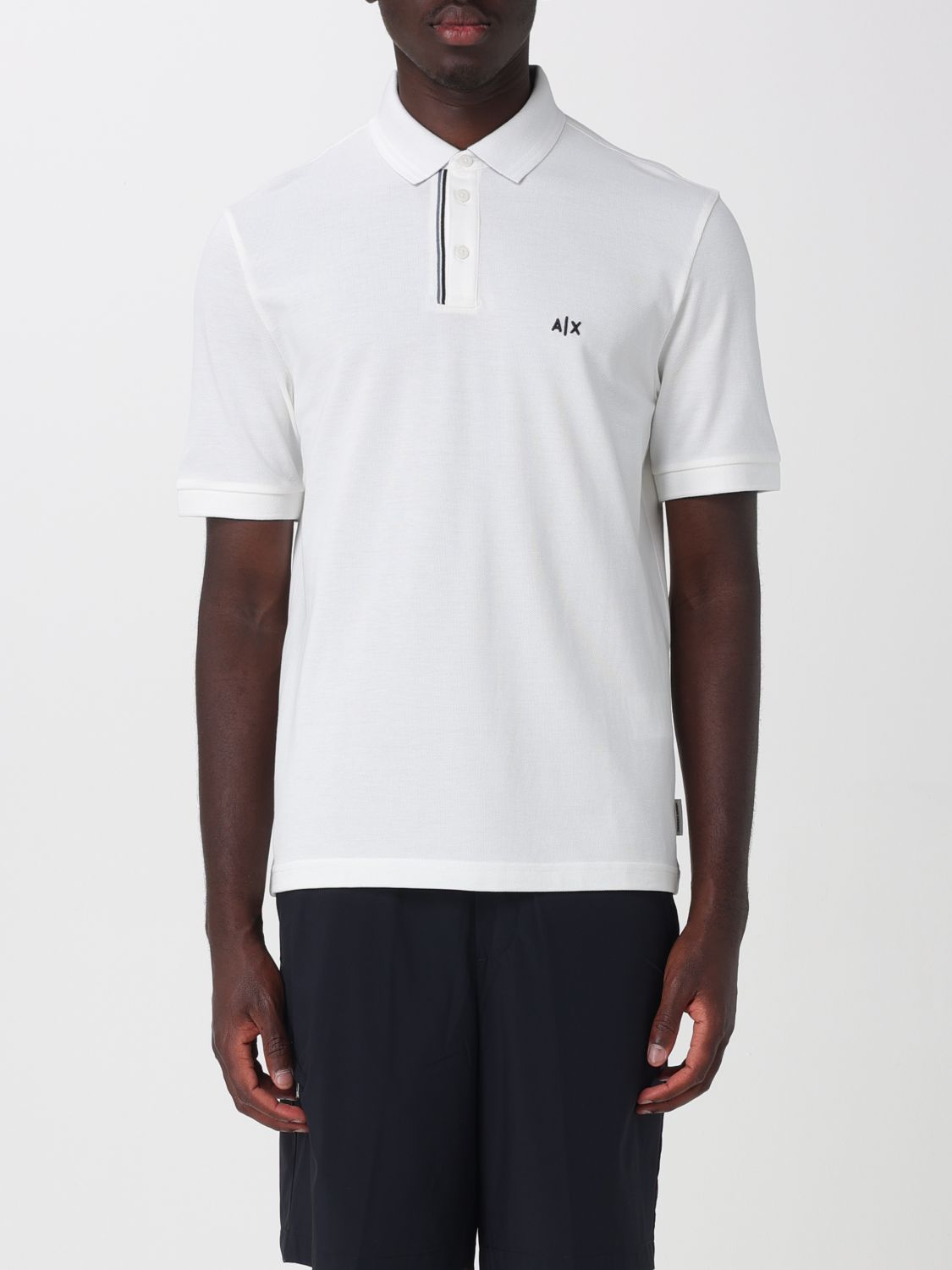 ARMANI EXCHANGE Polo in cotone Piquet con logo basic
