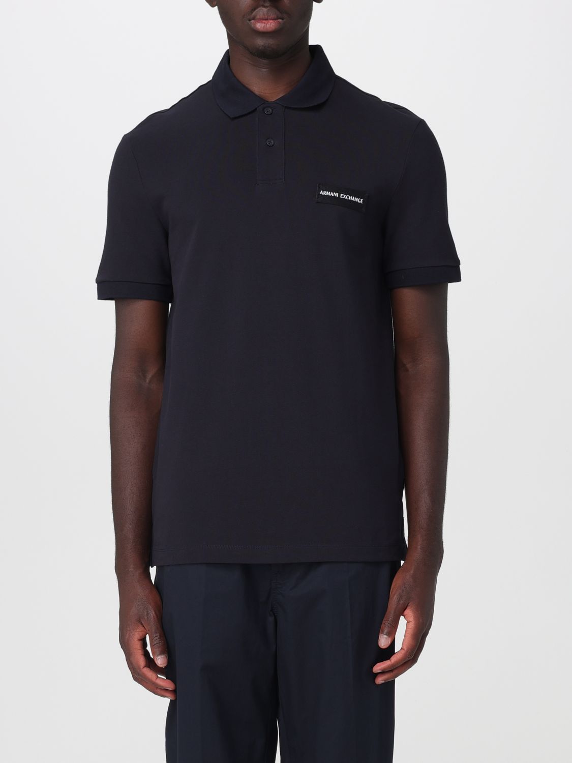 ARMANI EXCHANGE Polo in cotone Piquet con logo