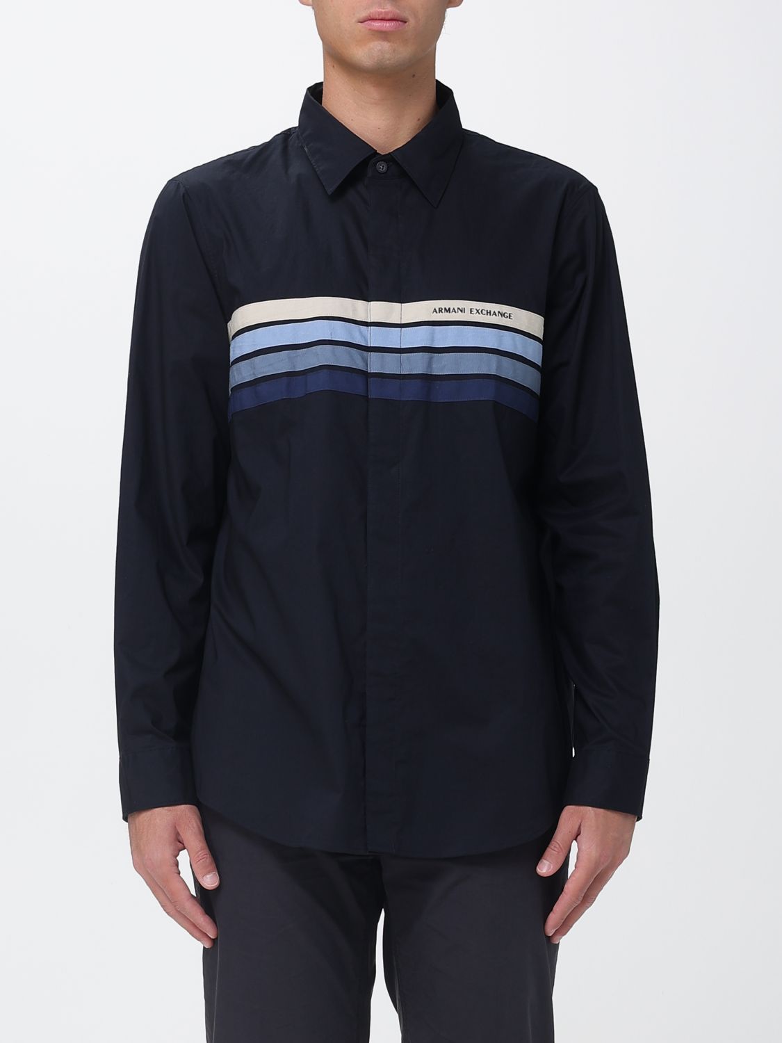 ARMANI EXCHANGE Camicia in popeline di cotone