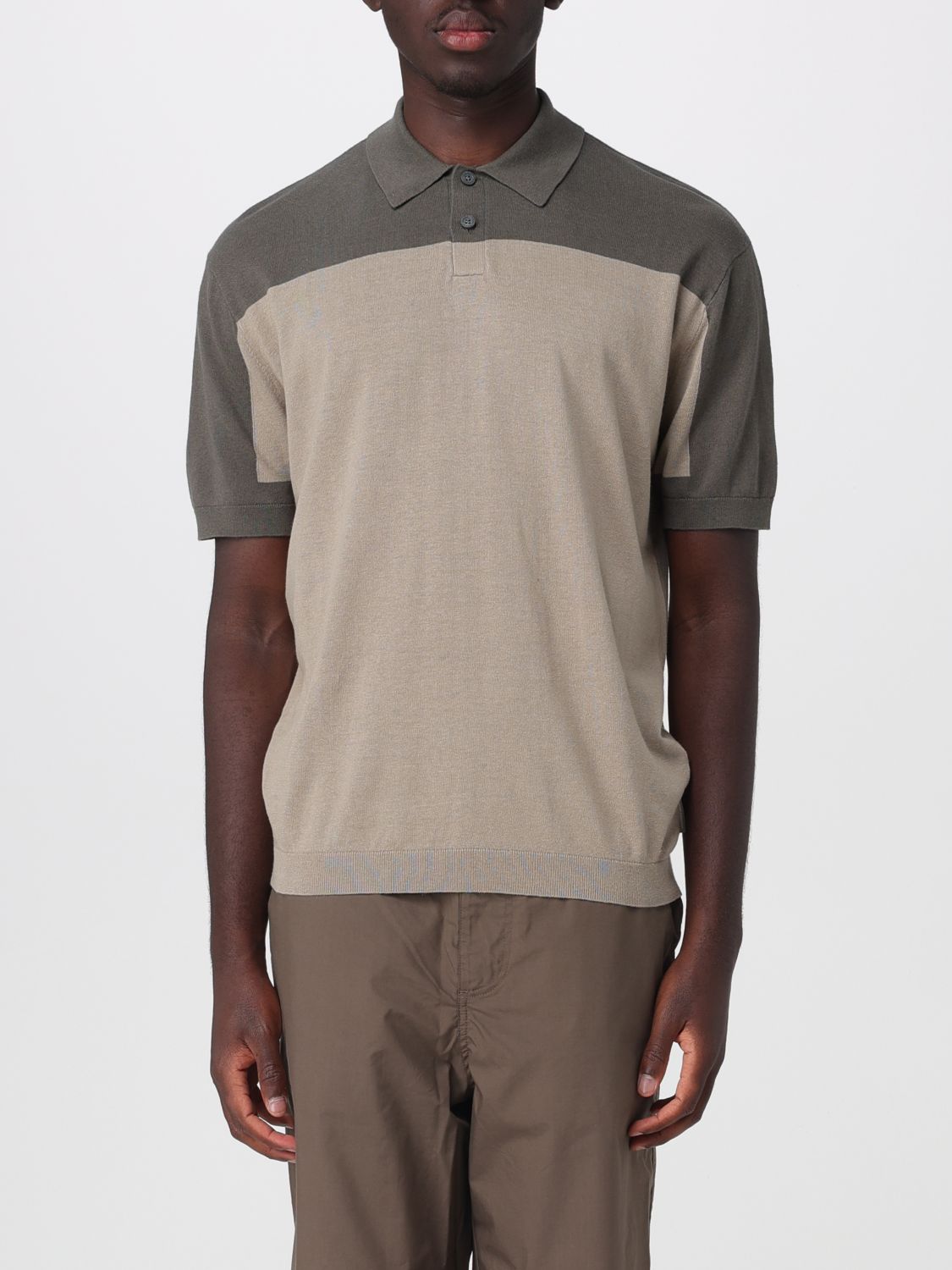 ARMANI EXCHANGE Polo in lino e cotone