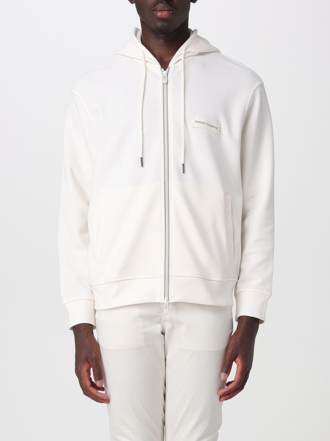 ARMANI EXCHANGE Felpa con cappuccio in misto cotone