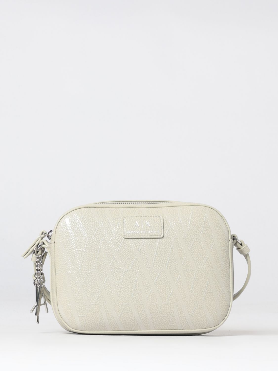 ARMANI EXCHANGE Borsa in pelle sintetica a grana con monogram stampato