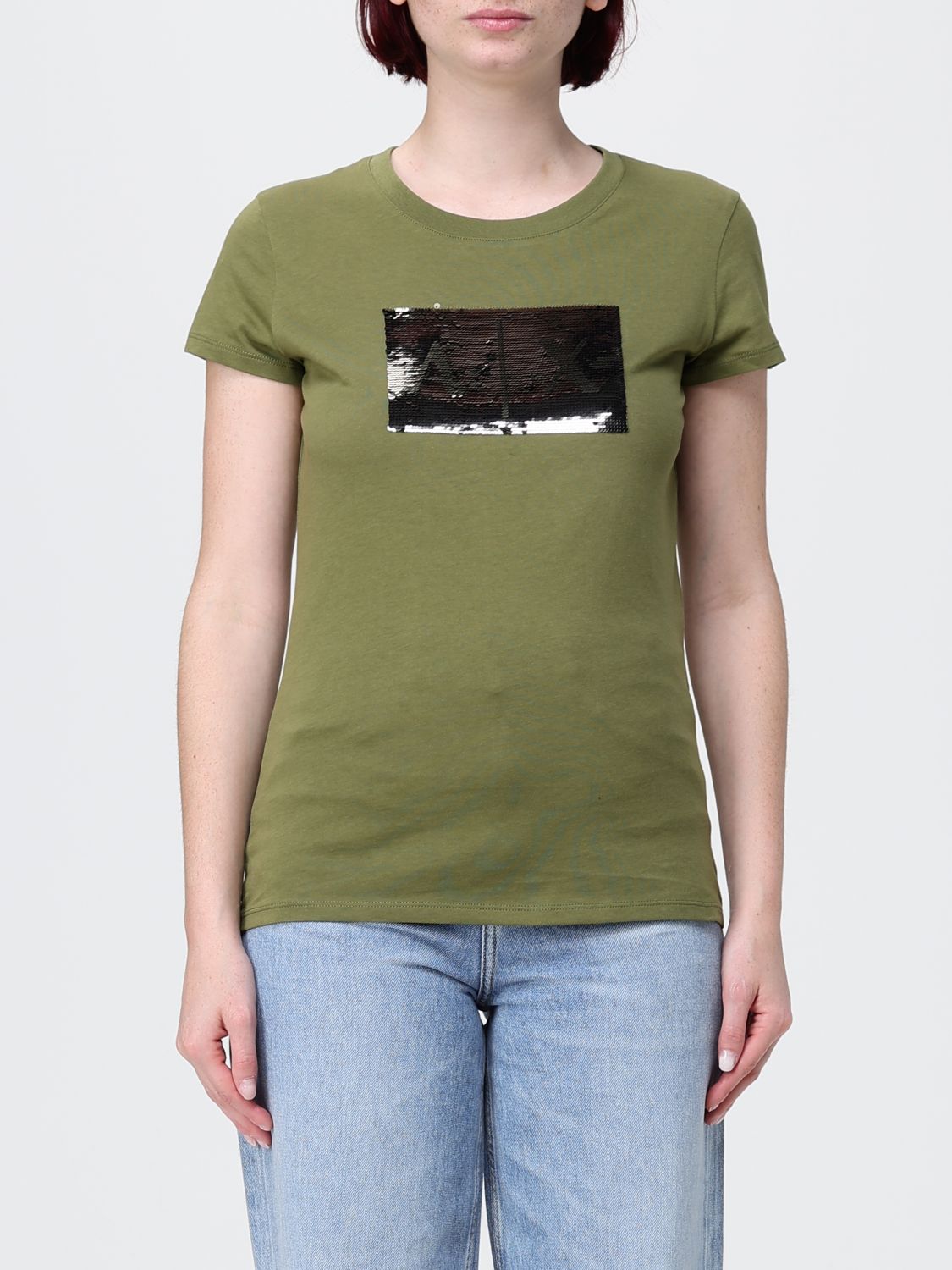 ARMANI EXCHANGE T-Shirt Damen Farbe Kaki