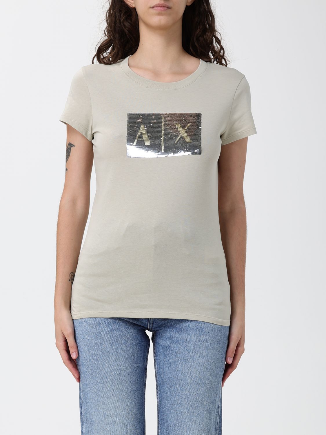 ARMANI EXCHANGE T-Shirt Damen Farbe Sand