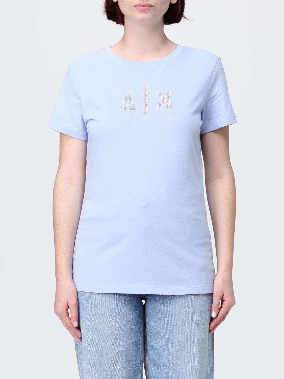 ARMANI EXCHANGE T-Shirt Damen Farbe Hellblau