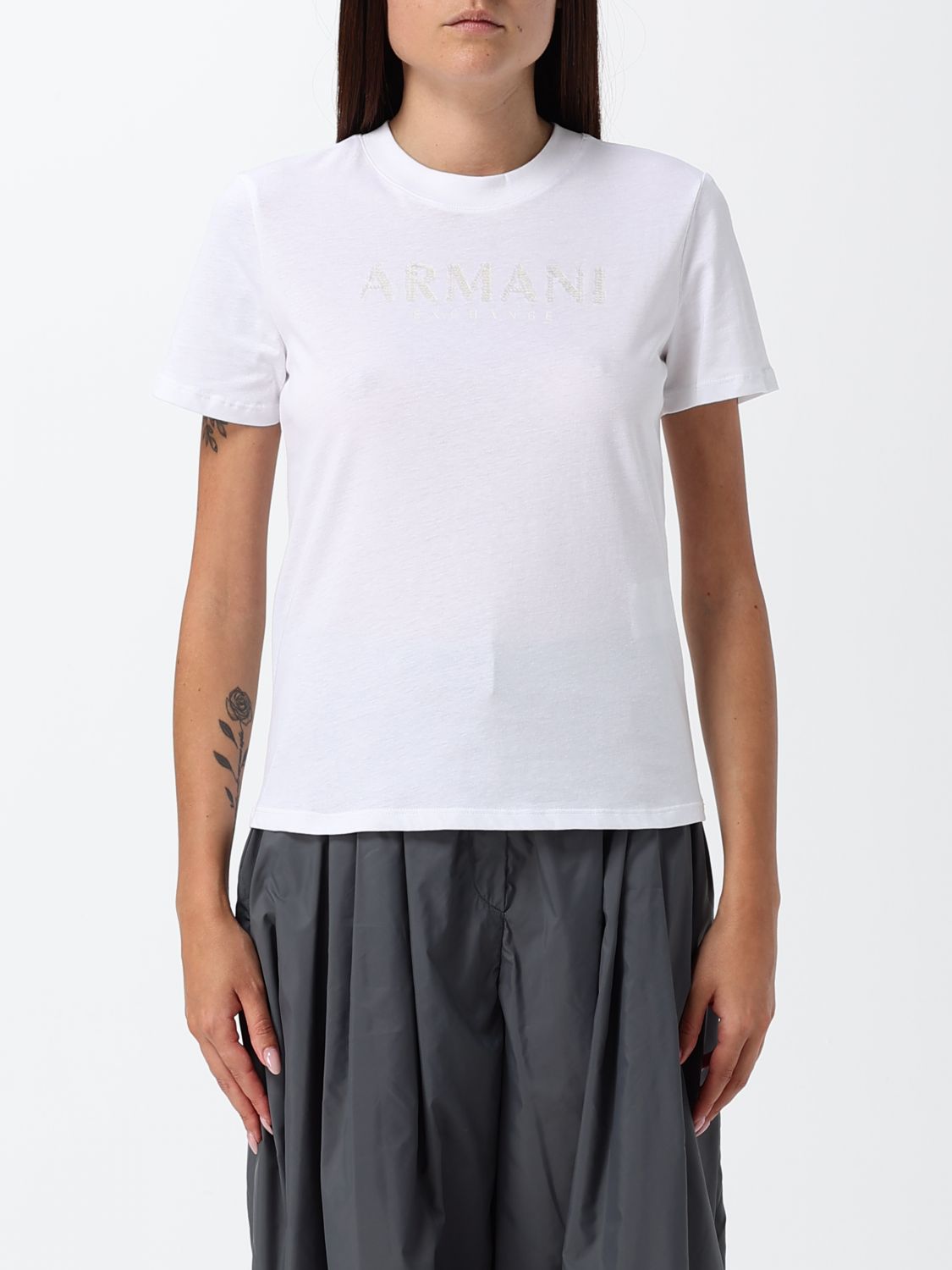 ARMANI EXCHANGE T-Shirt Woman color White