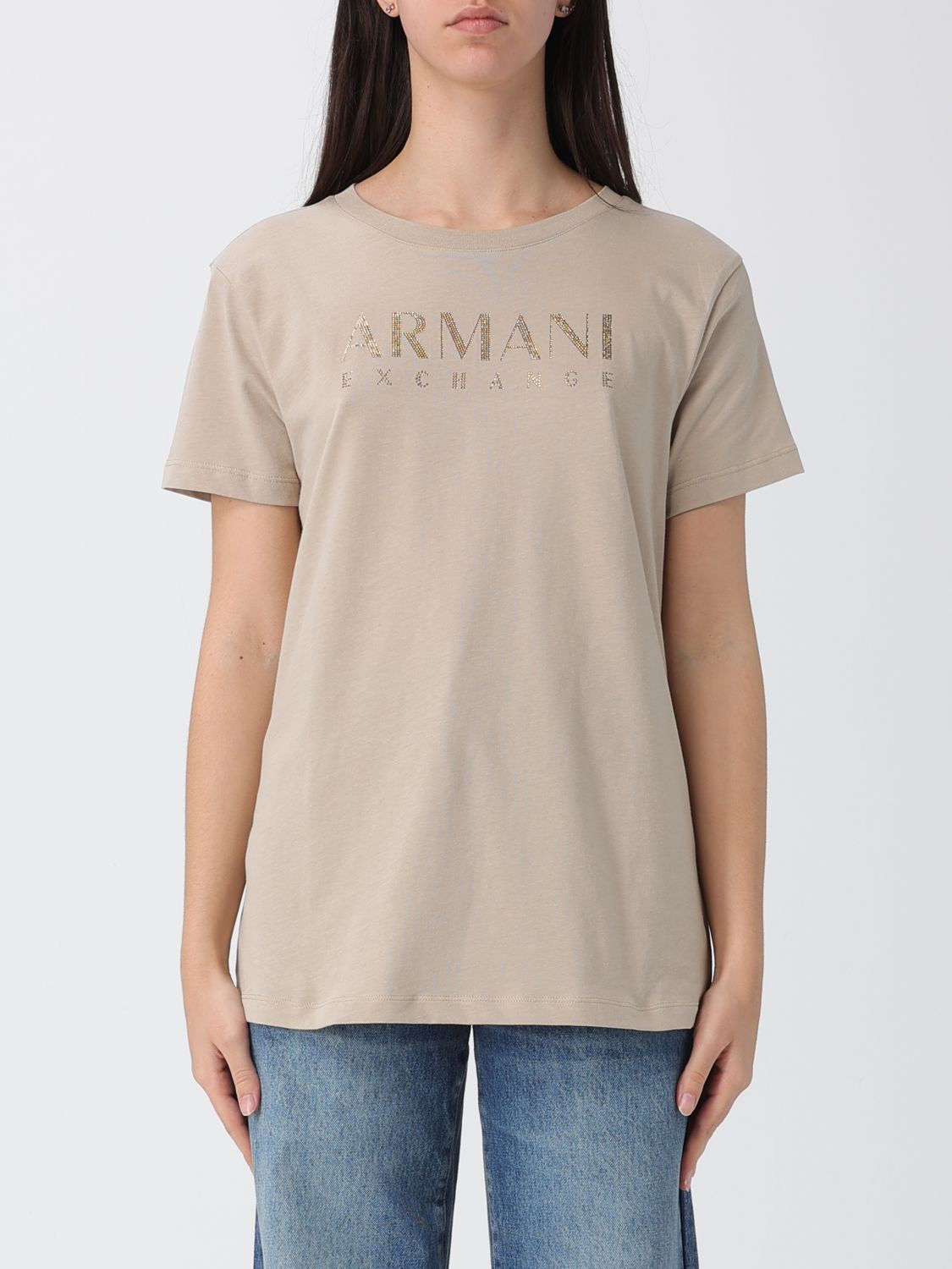 ARMANI EXCHANGE T-Shirt Damen Farbe Sand