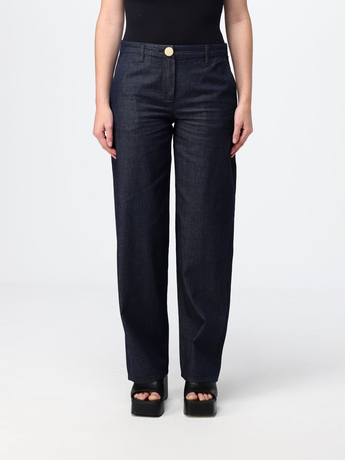 ARMANI EXCHANGE Pantaloni dritti in denim chambray