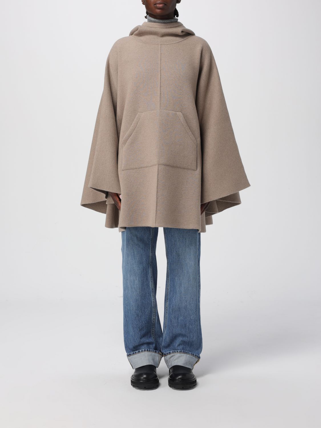 Bottega Veneta Coat  Woman Color Beige In Neutral