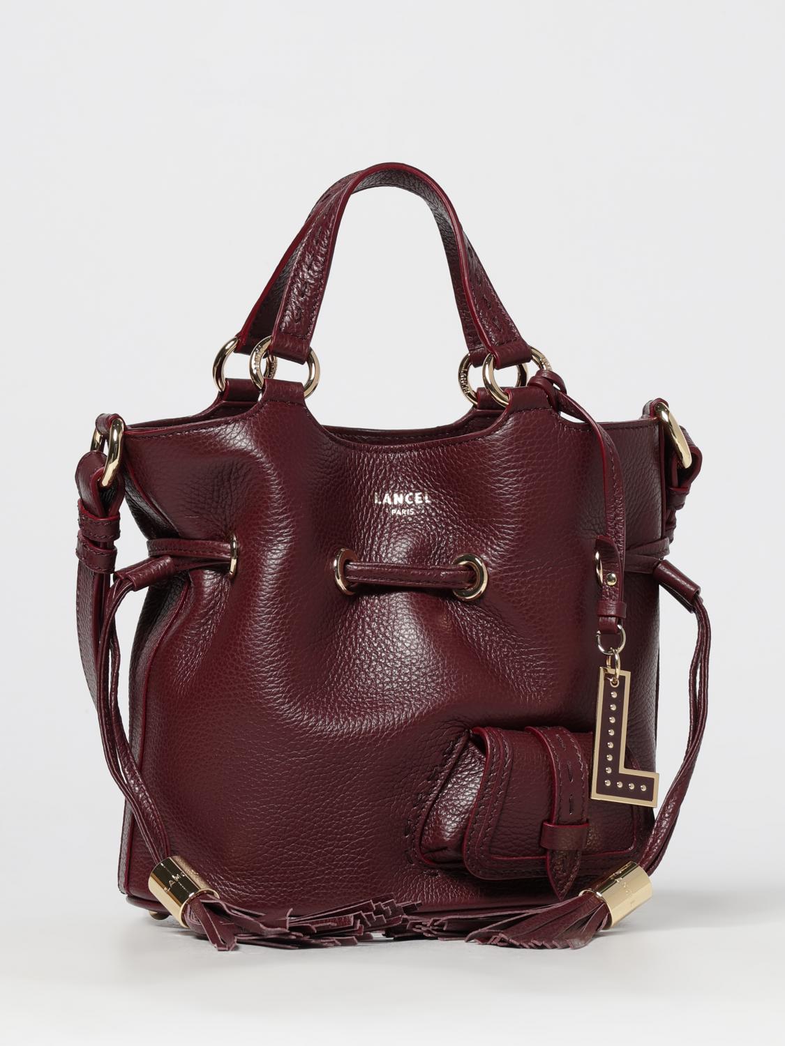 Lancel Large Premier Flirt Bucket Bag In Burgundy