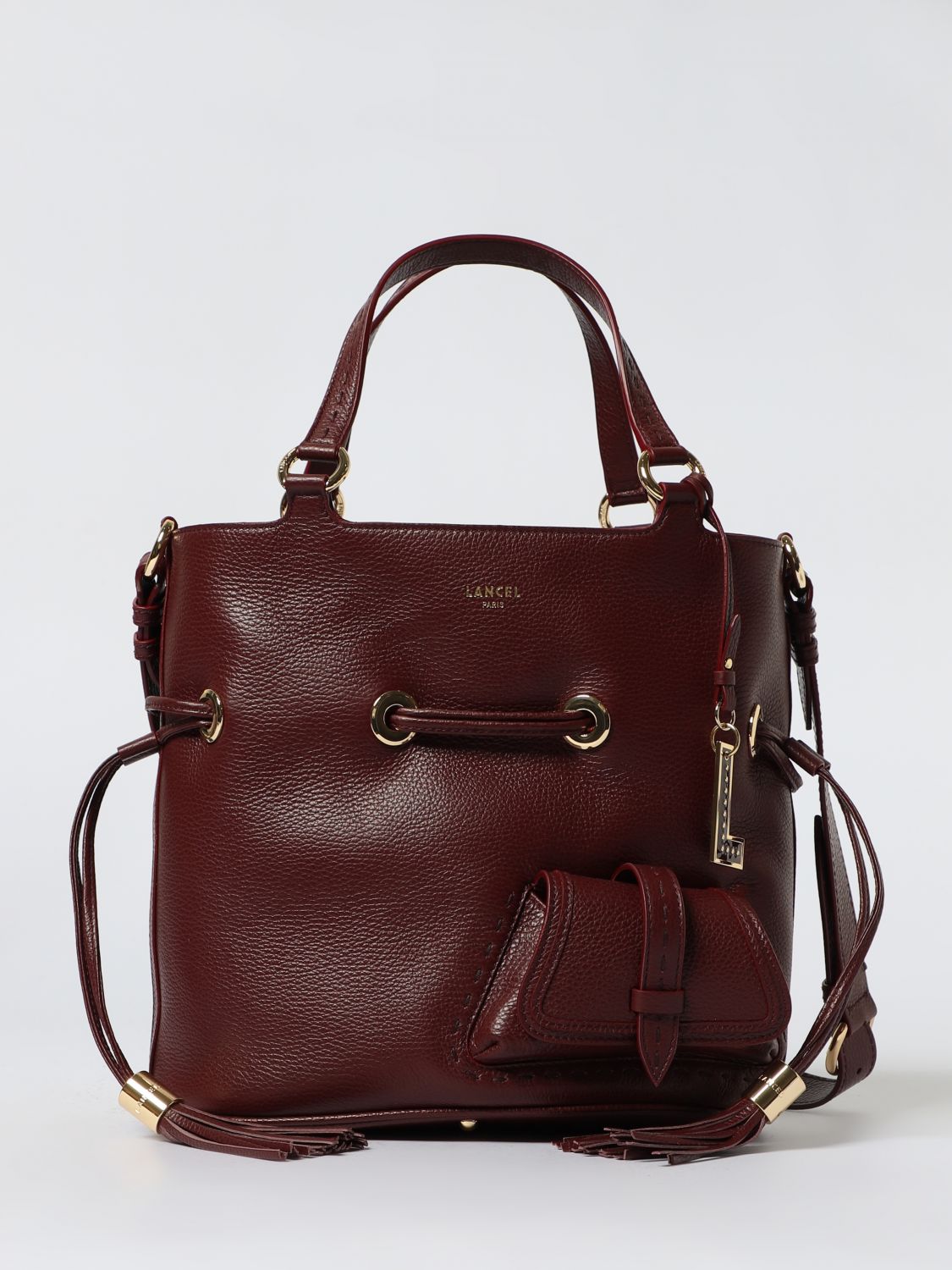 Lancel Shoulder Bag  Woman Color Burgundy