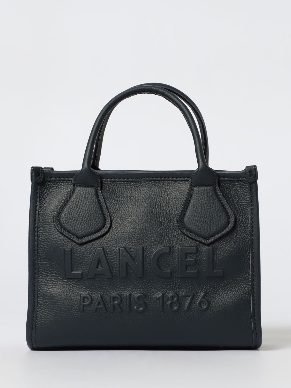Lancel Tote Bag Woman Color Gnawed Blue In Black