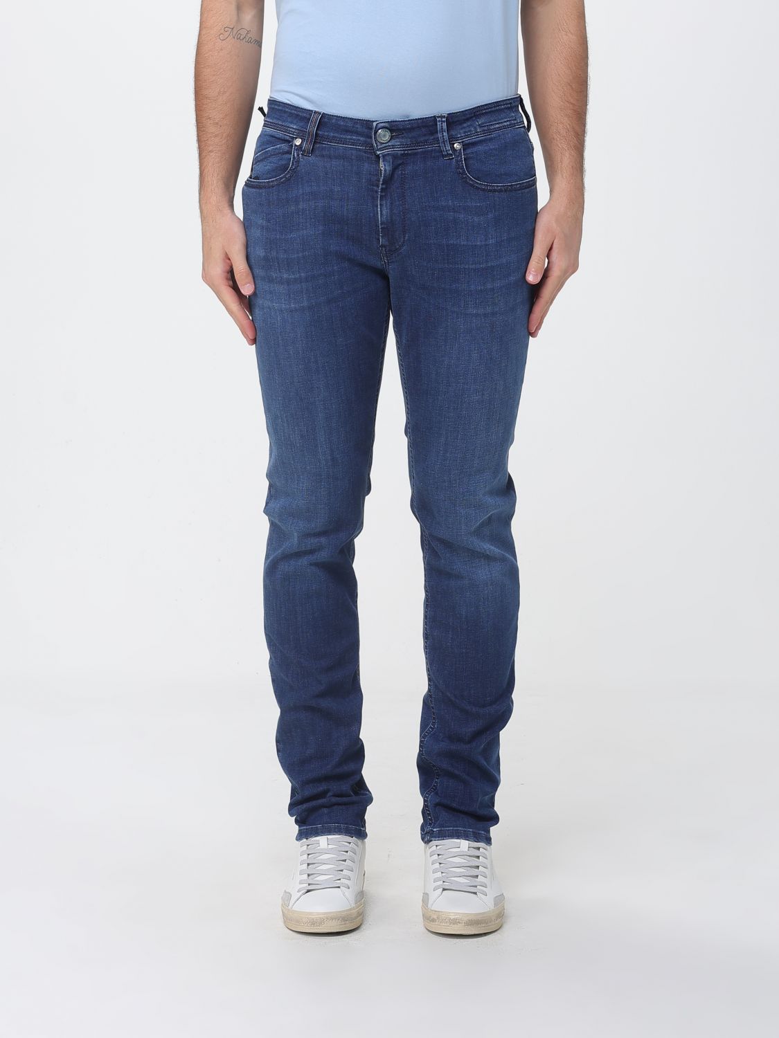 RE-HASH Jeans Herren Farbe Blau