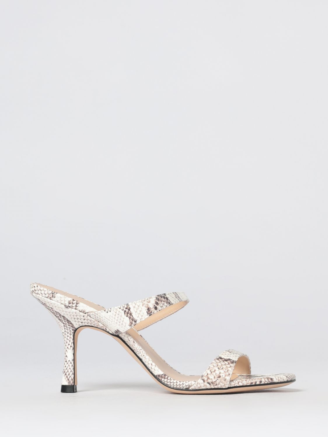 STUART WEITZMAN Mules in pelle stampa pitone