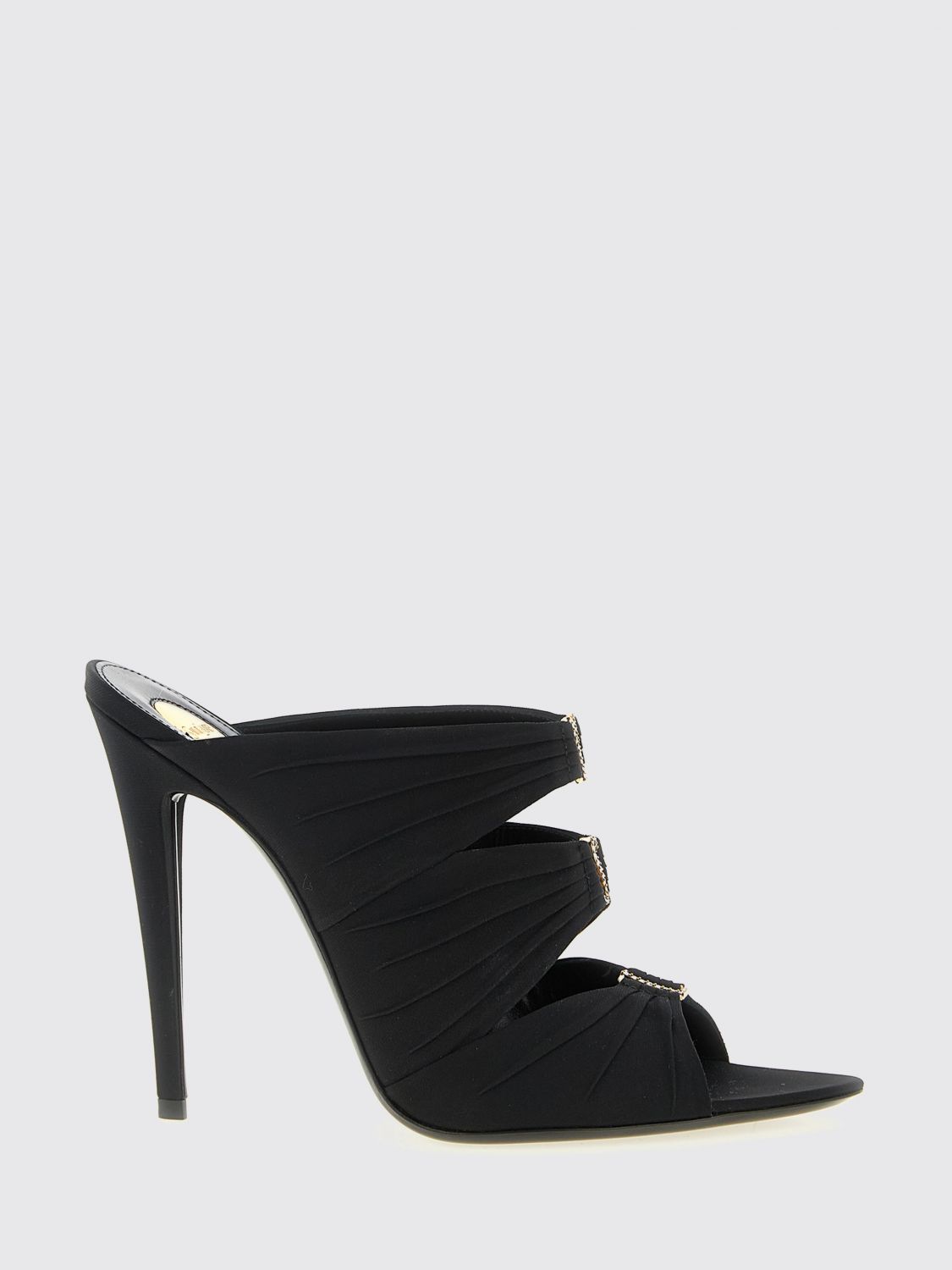 SAINT LAURENT Sandalo Emilie in crêpe satin