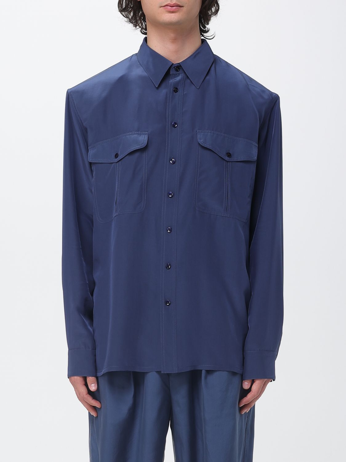 SAINT LAURENT Camicia classica in seta