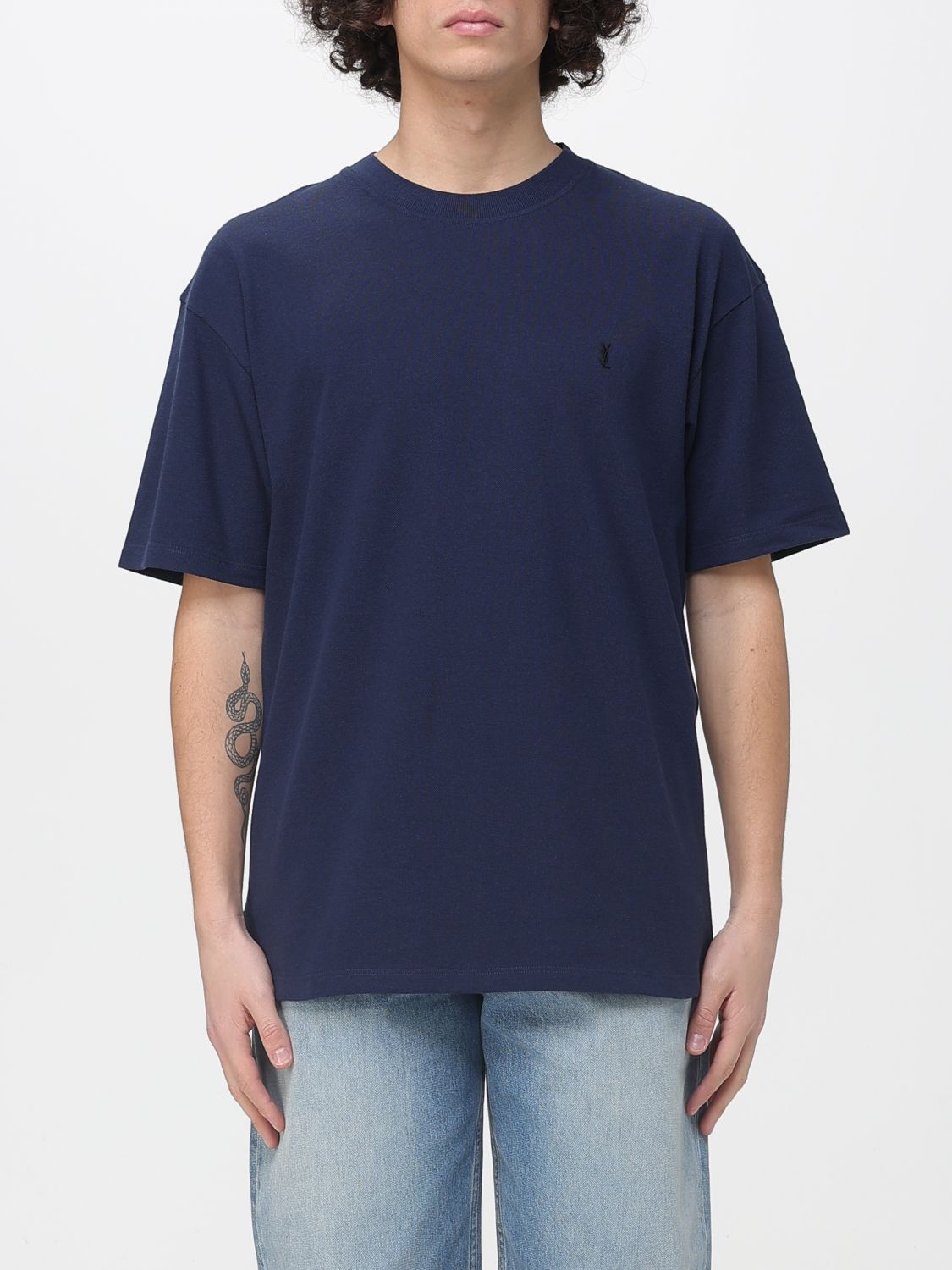 T-Shirt SAINT LAURENT Uomo colore Blue