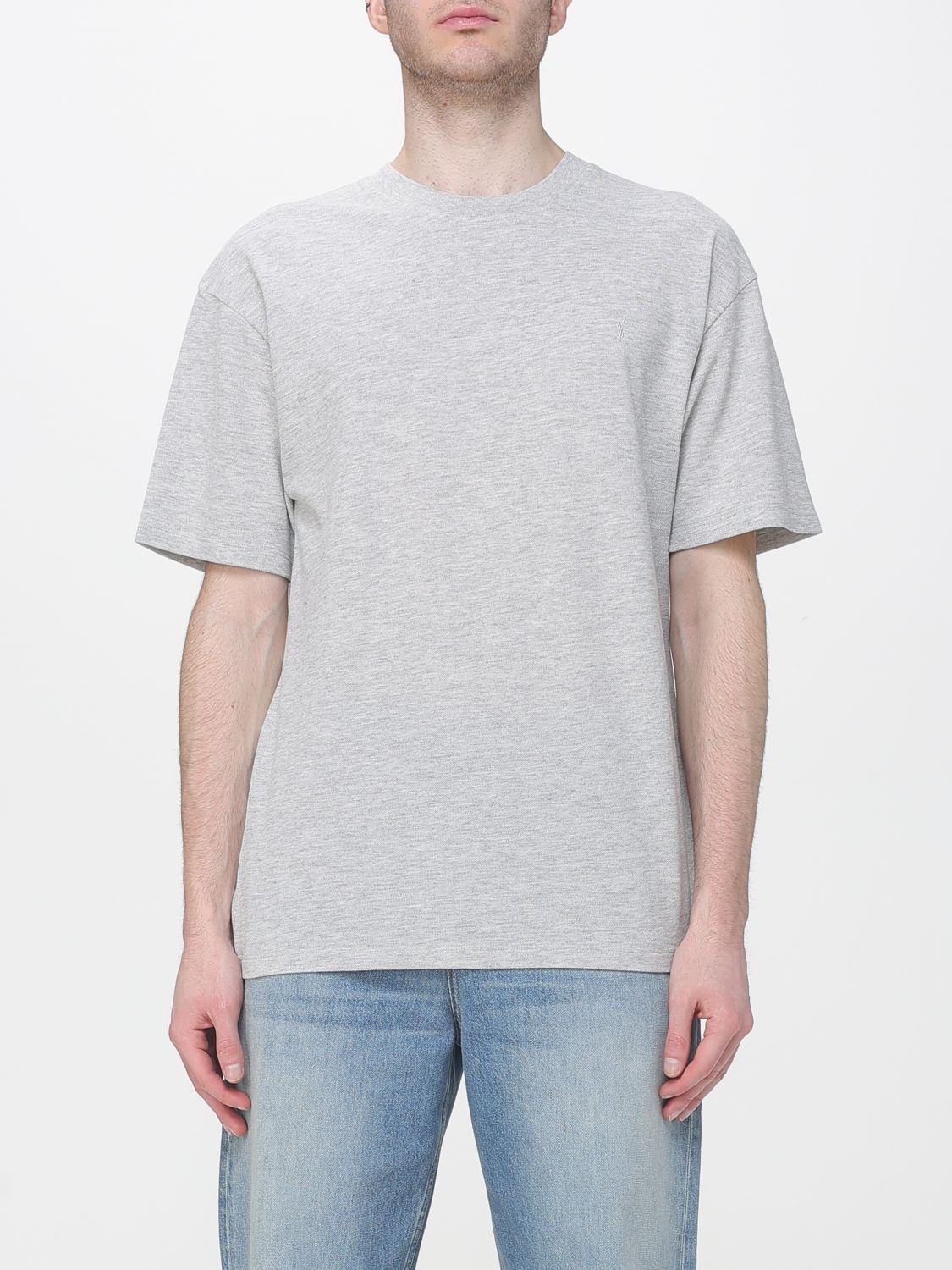 SAINT LAURENT T-shirt a girocollo con logo