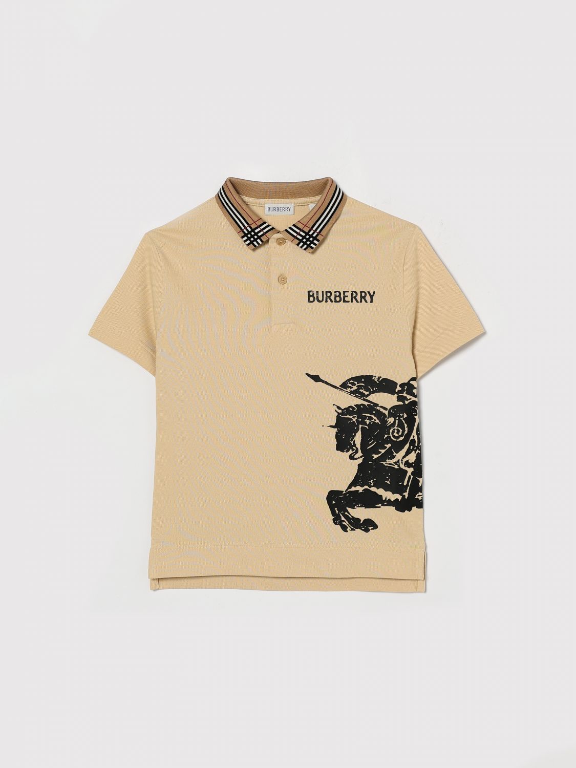BURBERRY Polo Shirt Kids color Ivory　BURBERRY ポロシャツ キッズカラー アイボリー BURBERRY