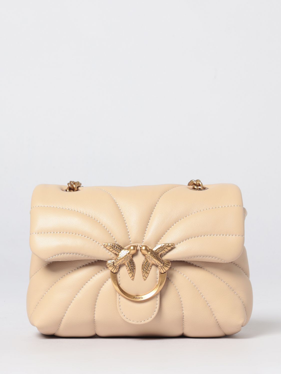 Borsa Love Bag Puff Mini Butterfly Pinko in nappa matelassè
