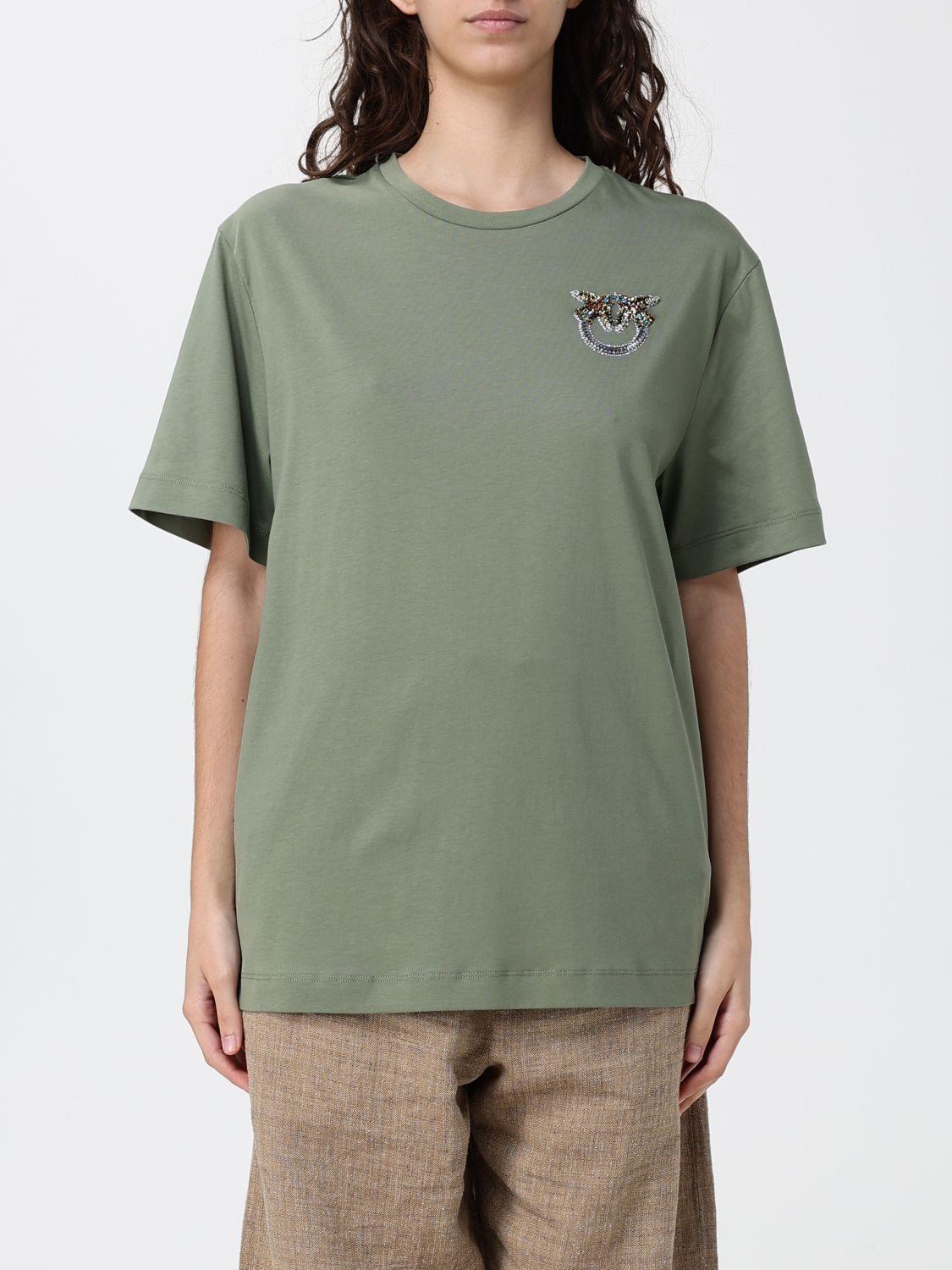 PINKO T-Shirt Woman color Green