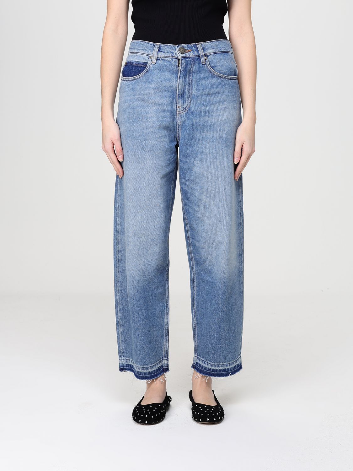 PINKO Jeans Damen Farbe Denim