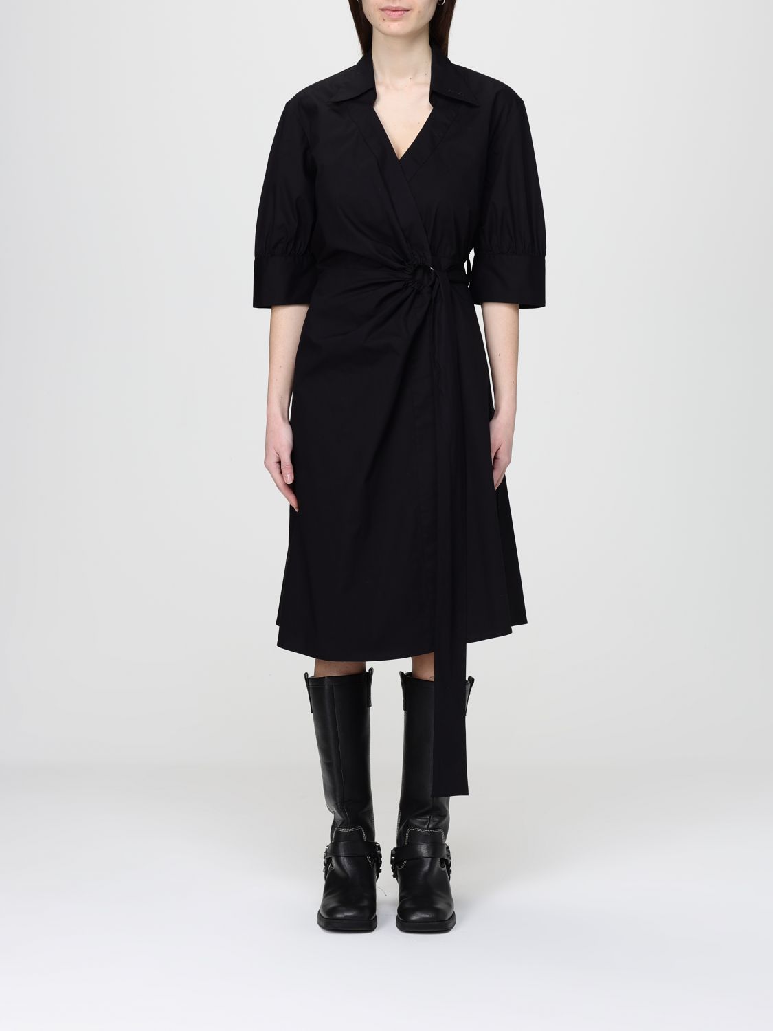 Abito Aline in popeline di cotone chemisier Pinko