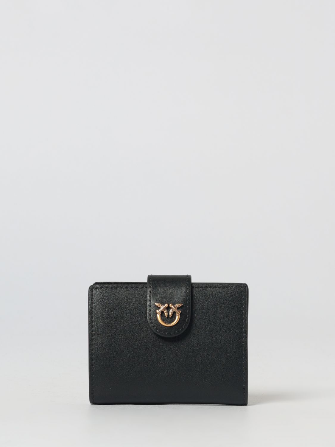 Pinko Leather Wallet In Black