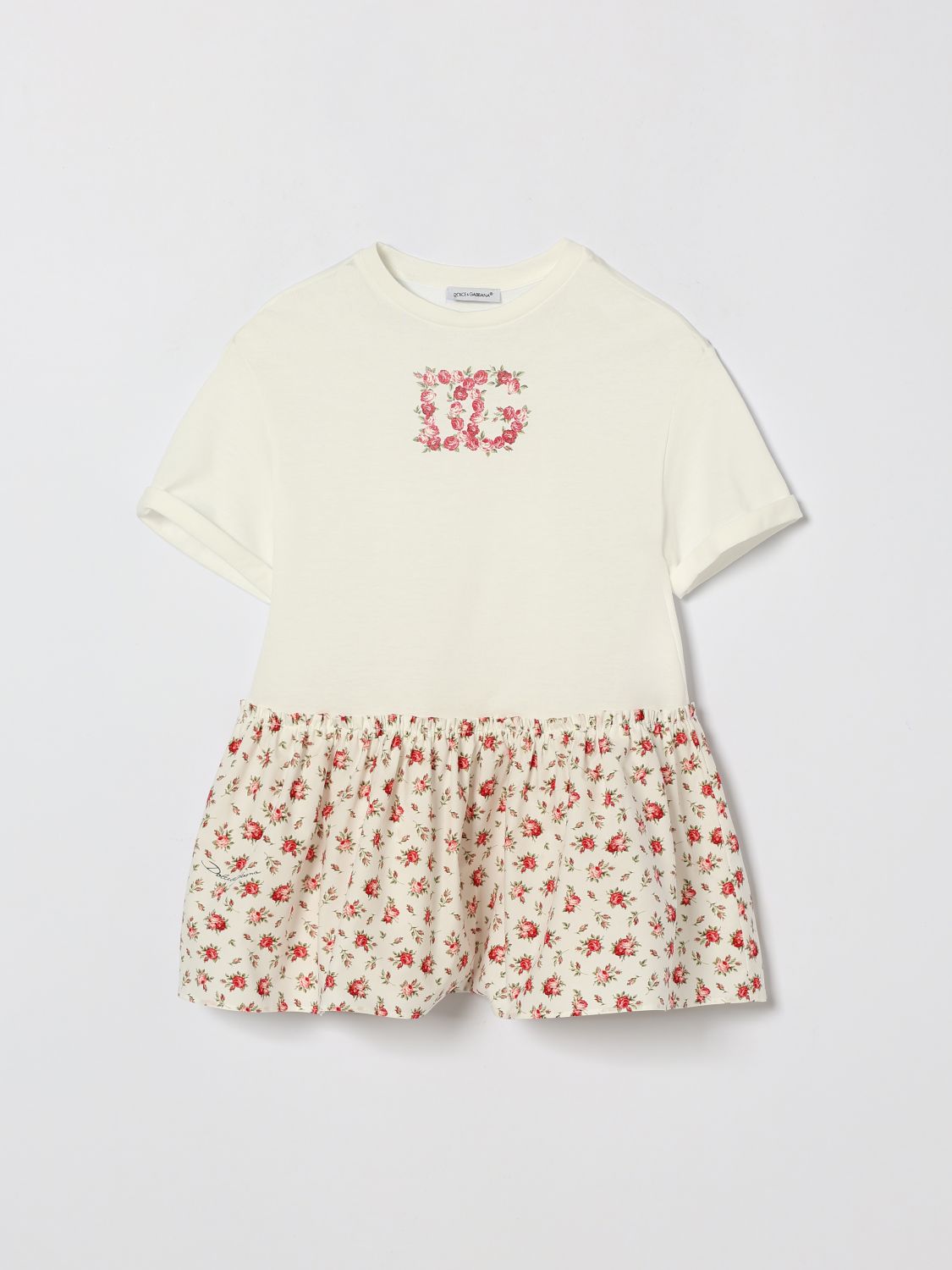 DOLCE & GABBANA Kleid Kinder Farbe Weiß