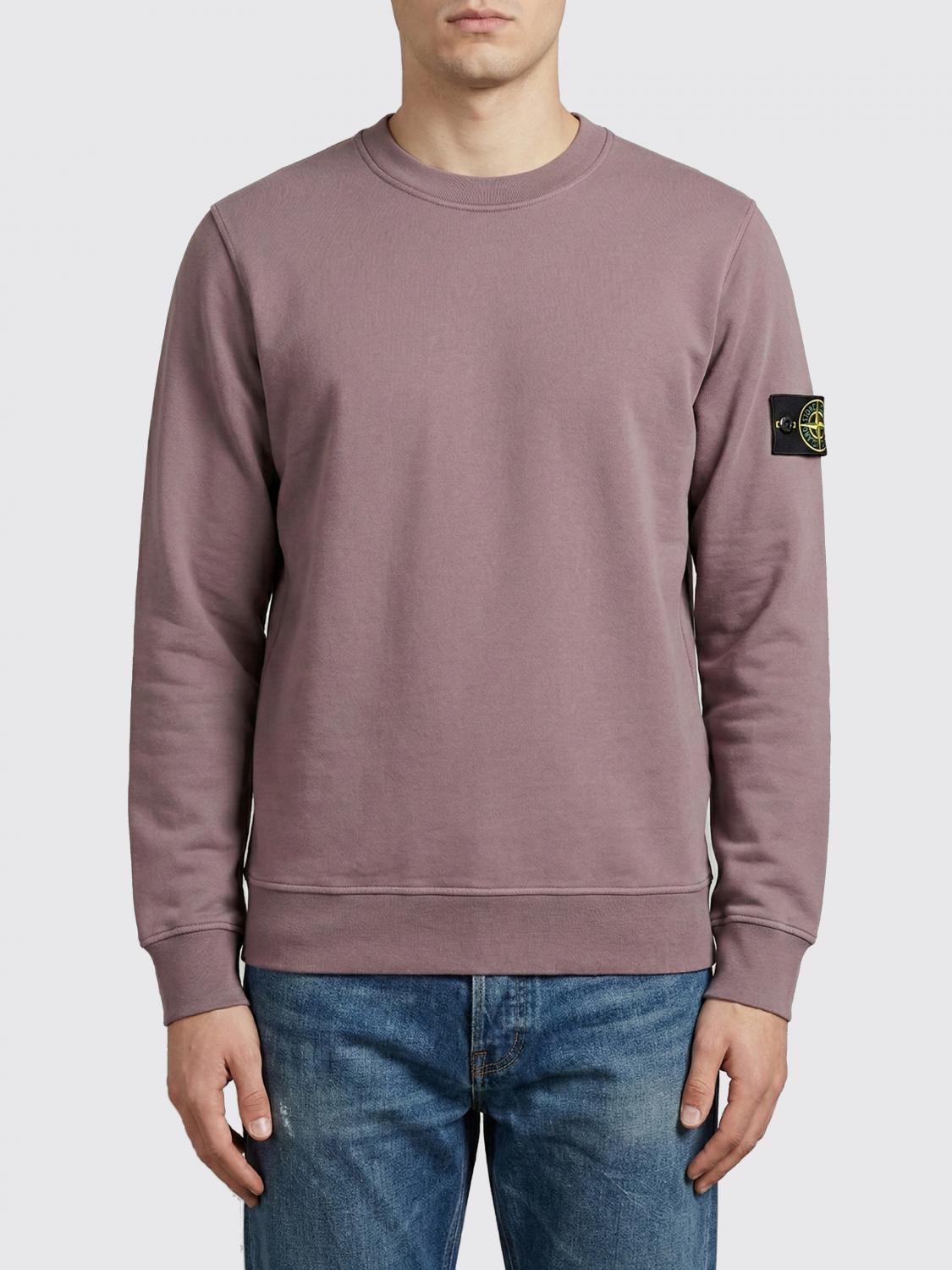 STONE ISLAND Sweatshirt Men color Violet　STONE ISLAND スウェットシャツ メンズ カラー バイオレット STONE
