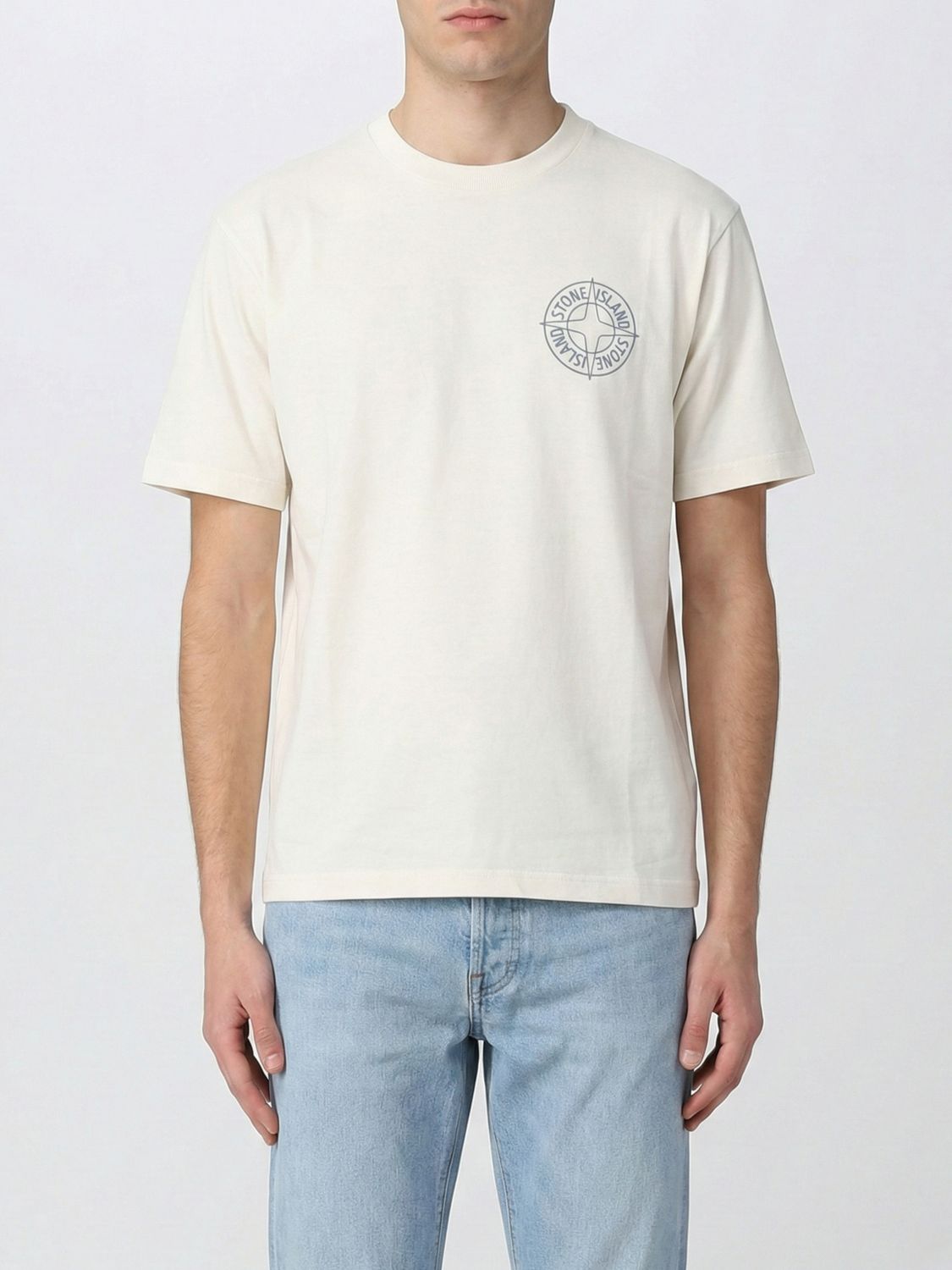STONE ISLAND T-Shirt Men color Ivory
