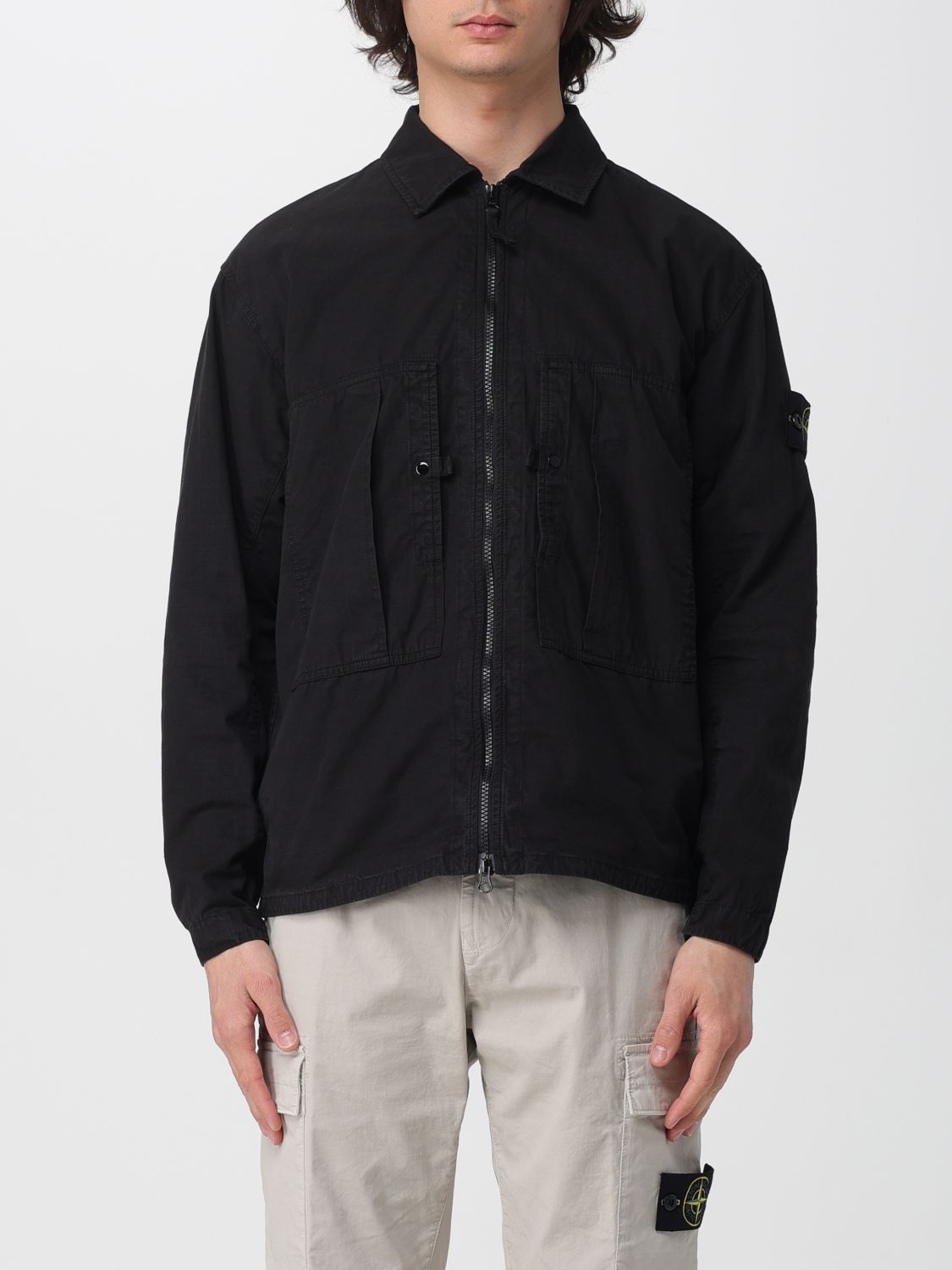 STONE ISLAND Jacket Men color Black　STONE ISLAND ジャケット メンズ カラー ブラック STONE