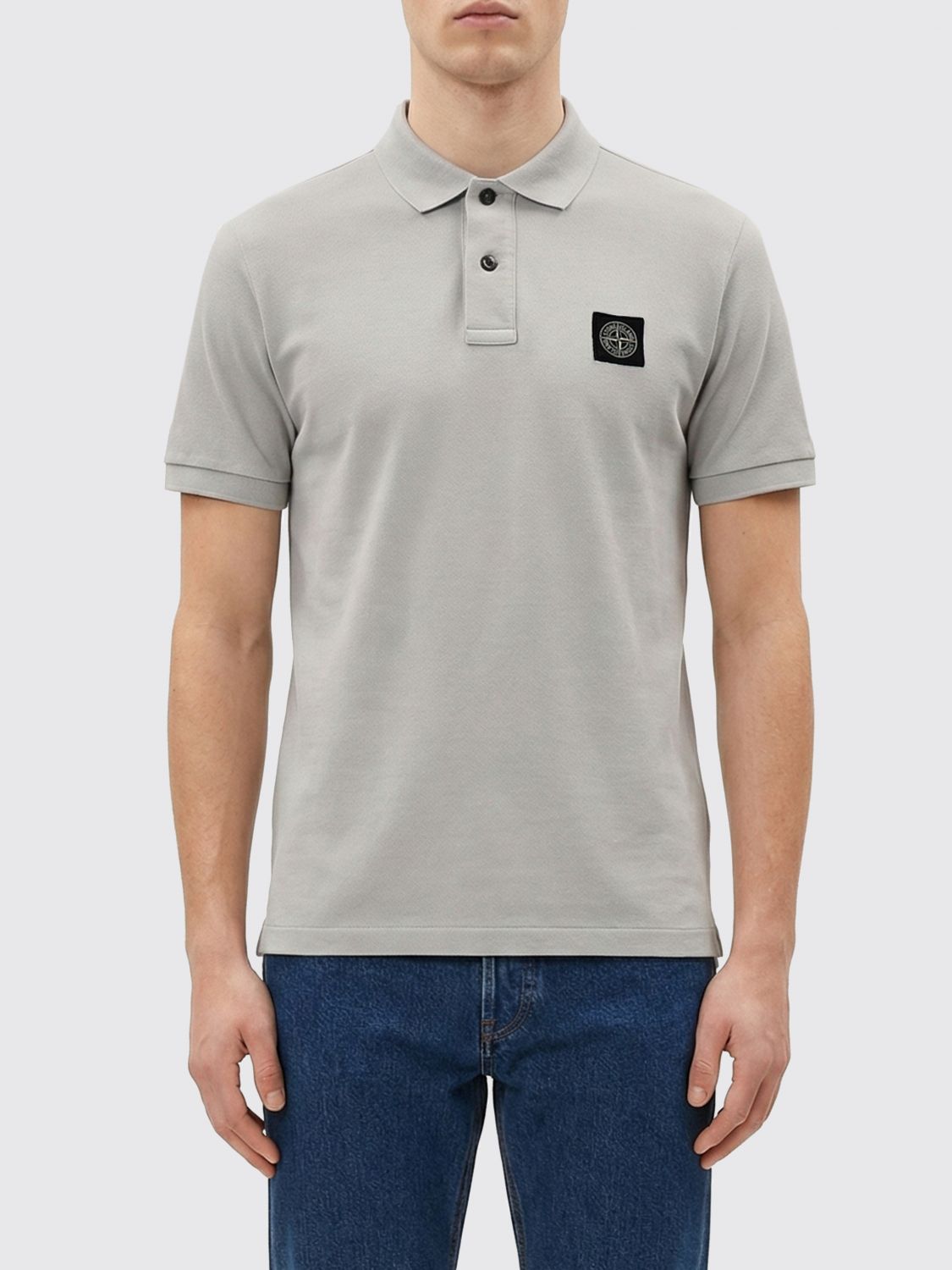STONE ISLAND Polo Shirt Men color Gnawed Blue　STONE ISLAND ポロシャツ メンズ カラー Gnawed Blue STONE