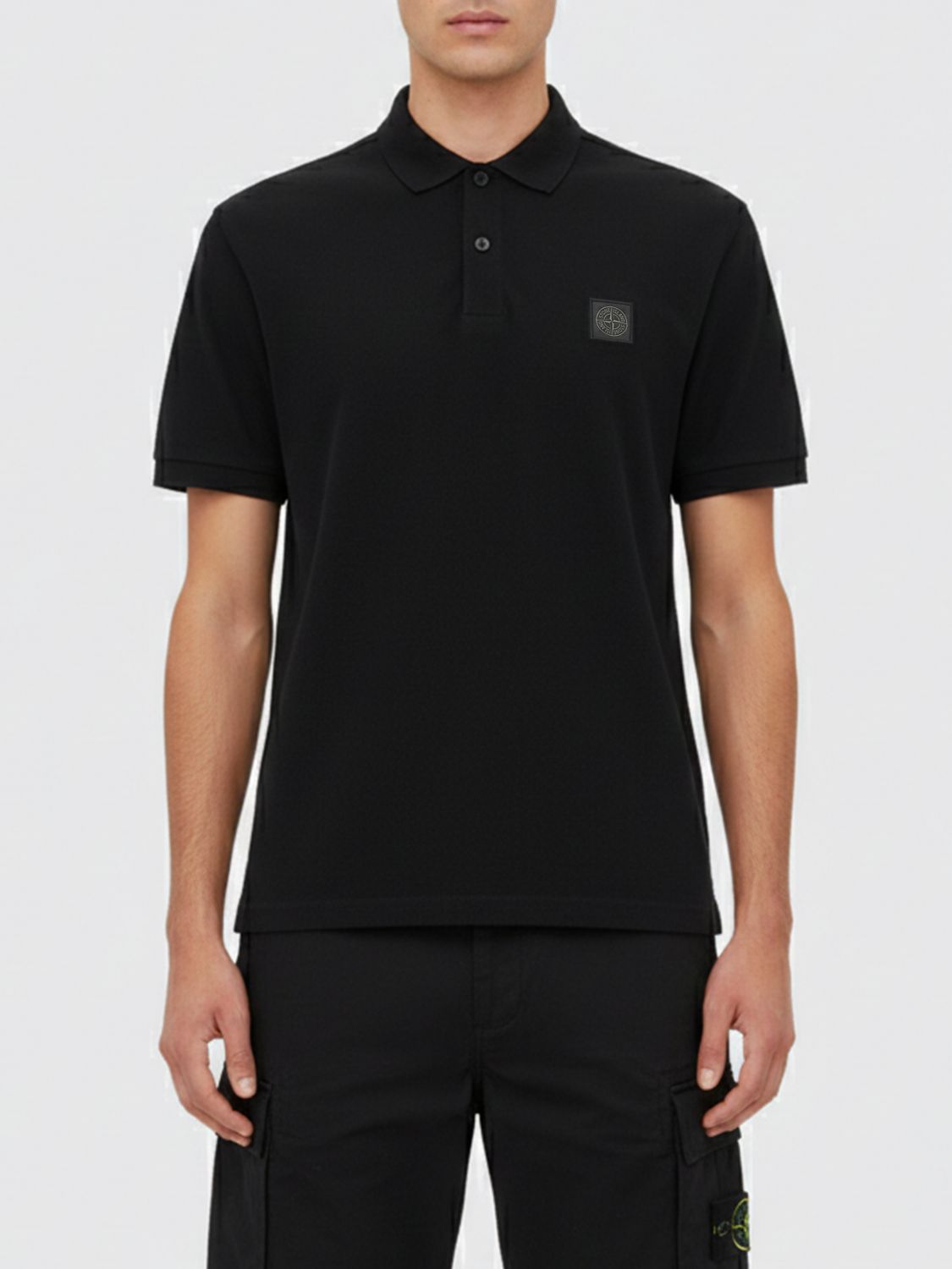 STONE ISLAND Polo Herren Farbe Schwarz