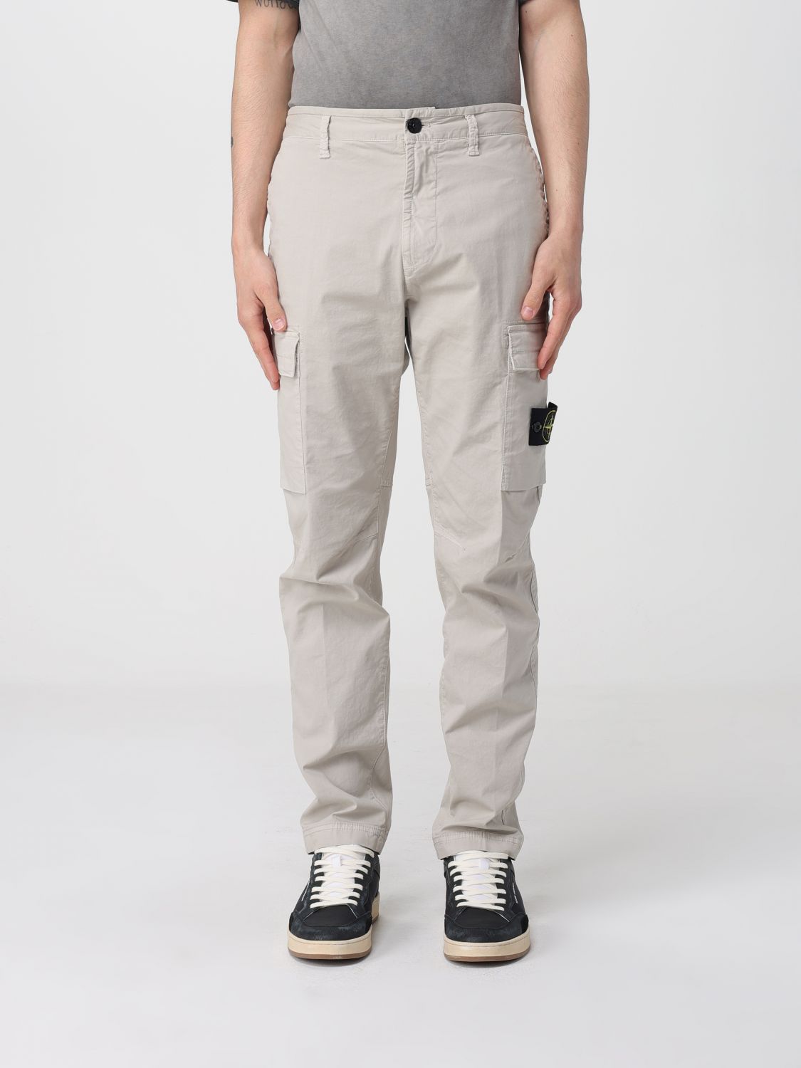 STONE ISLAND Pants Men color Pearl　STONE ISLAND パンツ メンズ カラーパール STONE