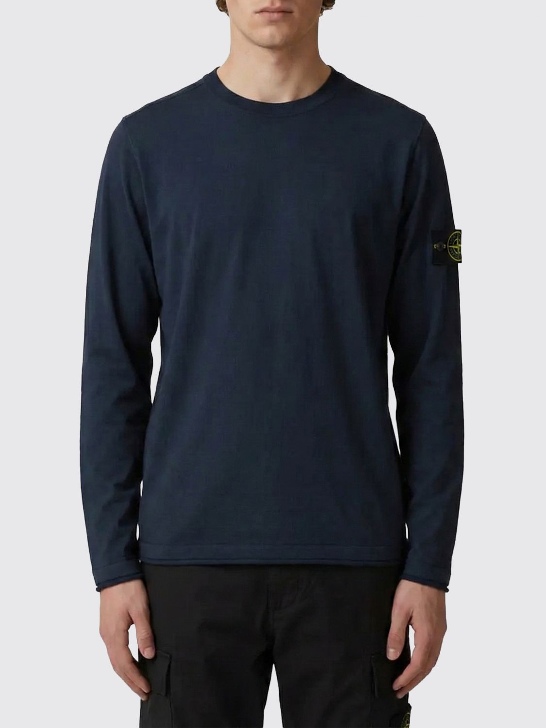 STONE ISLAND Sweater Men color Navy　STONE ISLAND セーター メンズ カラー ネイビー STONE