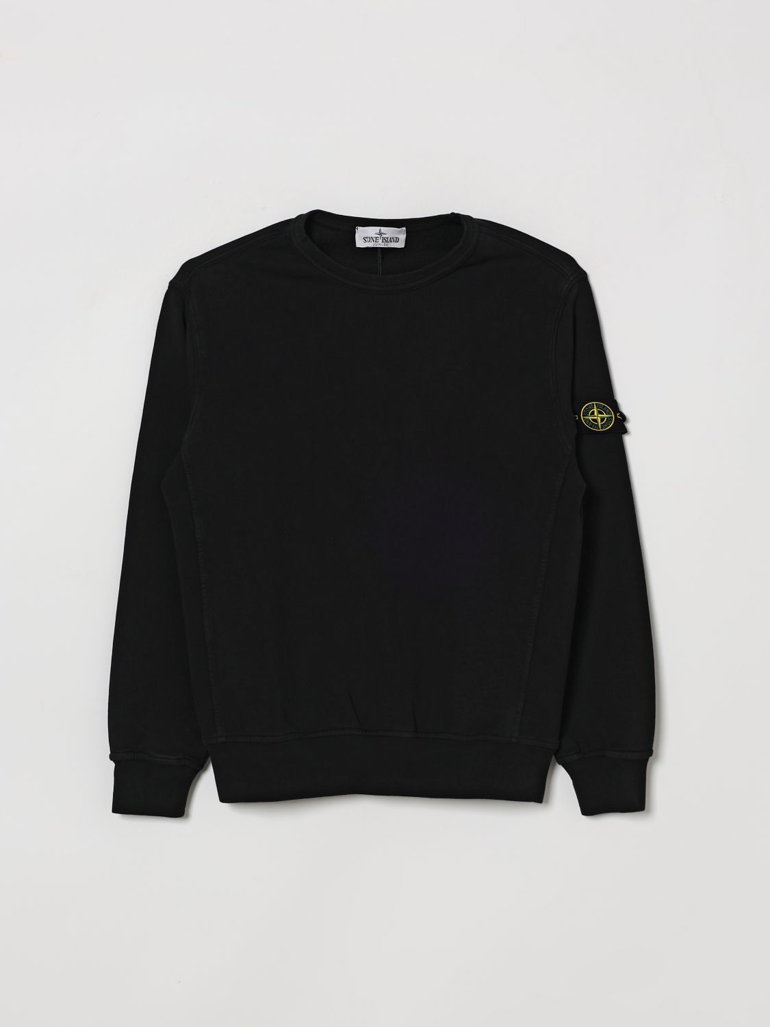 STONE ISLAND JUNIOR Sweater Kids color Black　STONE ISLAND JUNIOR セーター キッズカラー ブラック STONE