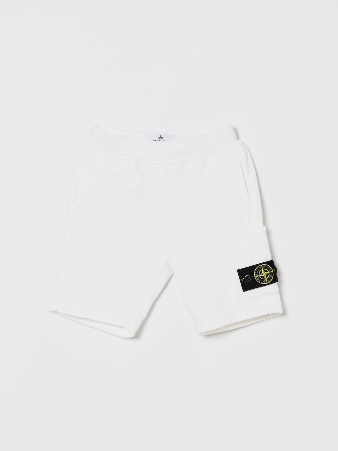 STONE ISLAND JUNIOR Shorts Kinder Farbe Weiß