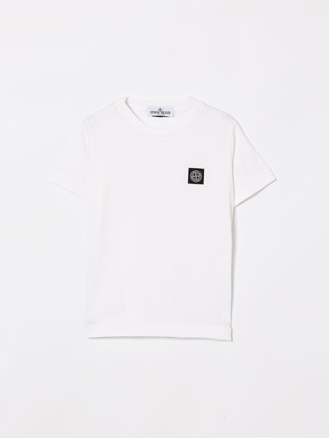 STONE ISLAND JUNIOR T-Shirt Kinder Farbe Weiß