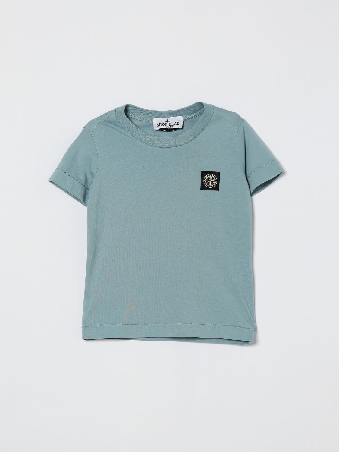 STONE ISLAND JUNIOR T-Shirt Kids color Gnawed Blue　STONE ISLAND JUNIOR Tシャツ キッズカラー Gnawed Blue STONE