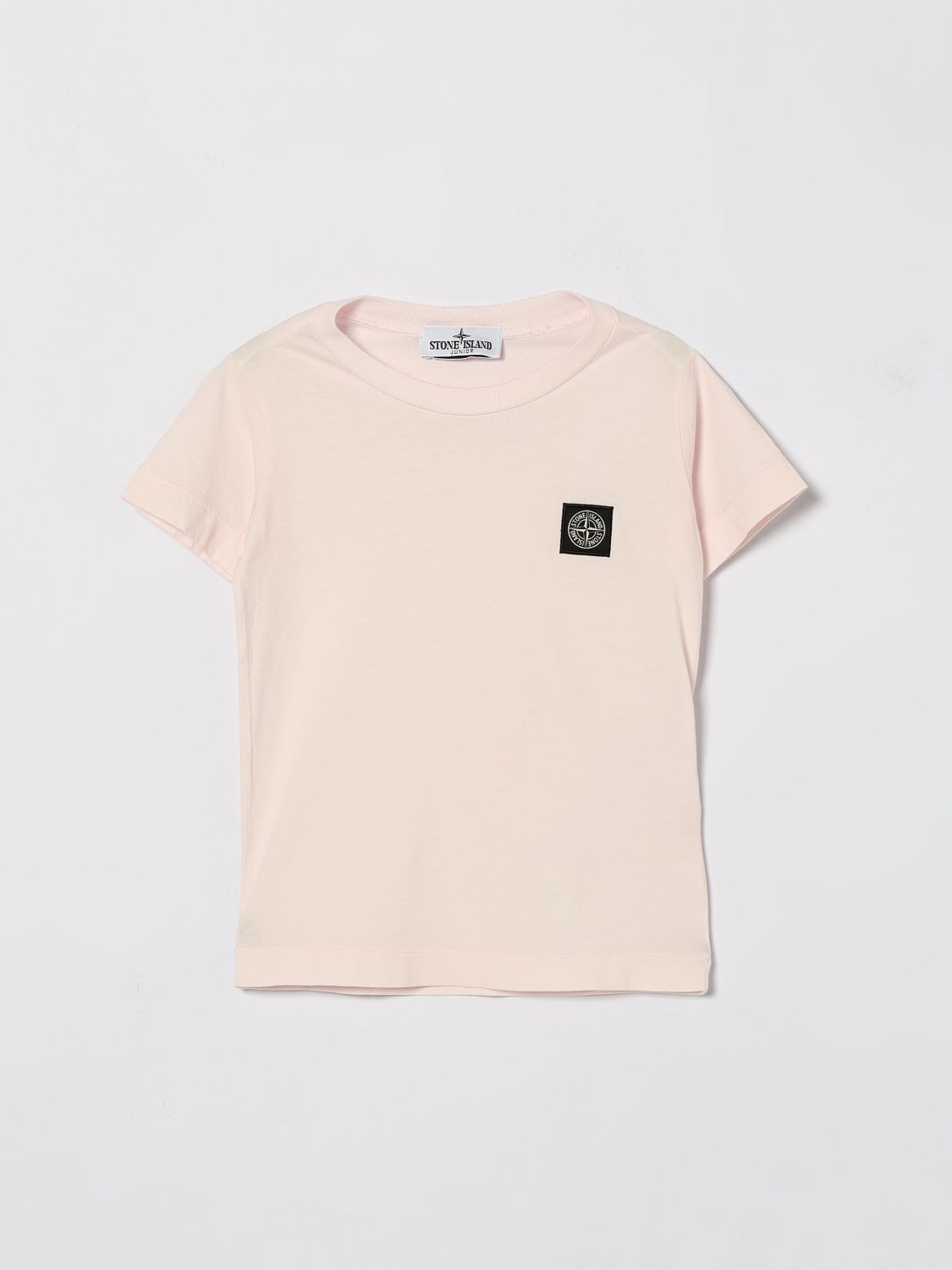 STONE ISLAND JUNIOR T-Shirt Kids color Baby Pink　STONE ISLAND JUNIOR Tシャツ キッズカラー ベビーピンク STONE