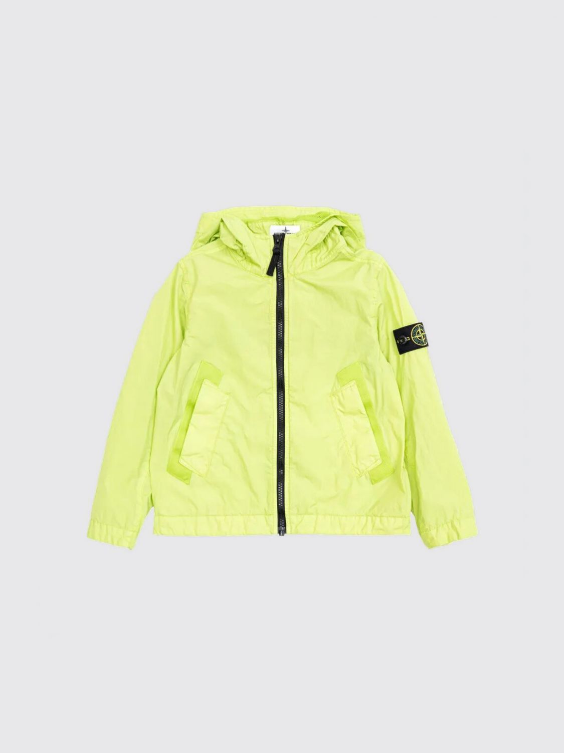 STONE ISLAND JUNIOR Jacket Kids color Yellow　STONE ISLAND JUNIOR ジャケット キッズカラー イエロー STONE